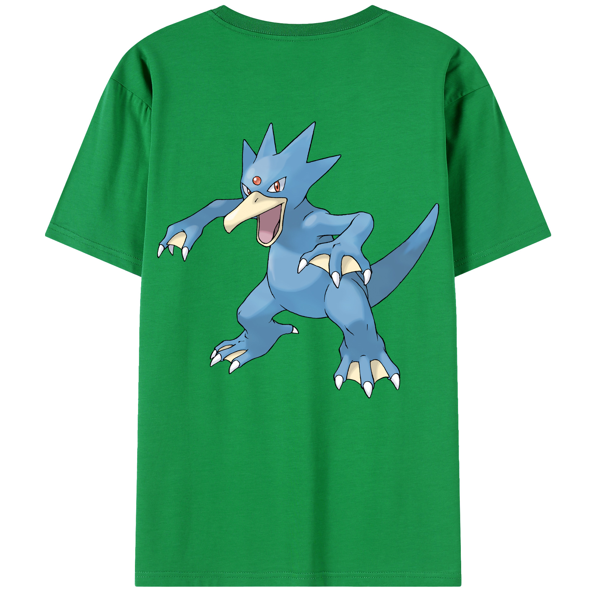（画像用） ポケットモンスター Pokémon 綿100％ メンズ半袖Tシャツ（バックプリント） 通気性