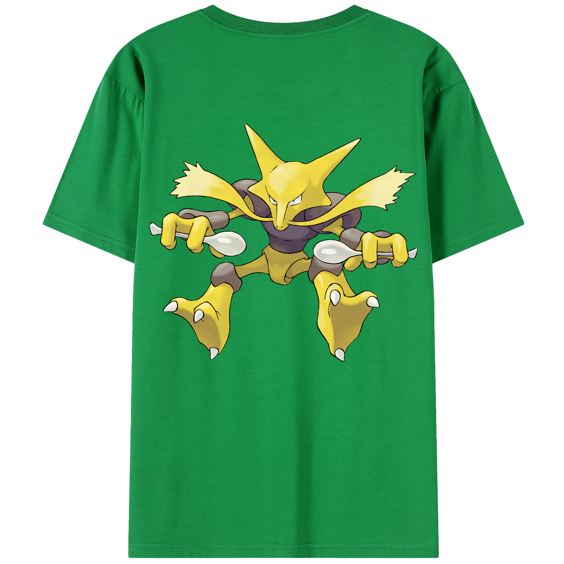 （画像用） ポケットモンスター Pokémon 綿100％ メンズ半袖Tシャツ（バックプリント） 通気性
