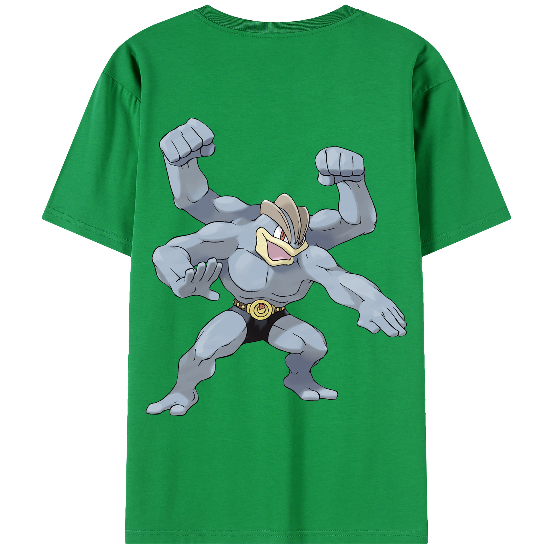 （画像用） ポケットモンスター Pokémon 綿100％ メンズ半袖Tシャツ（バックプリント） 通気性