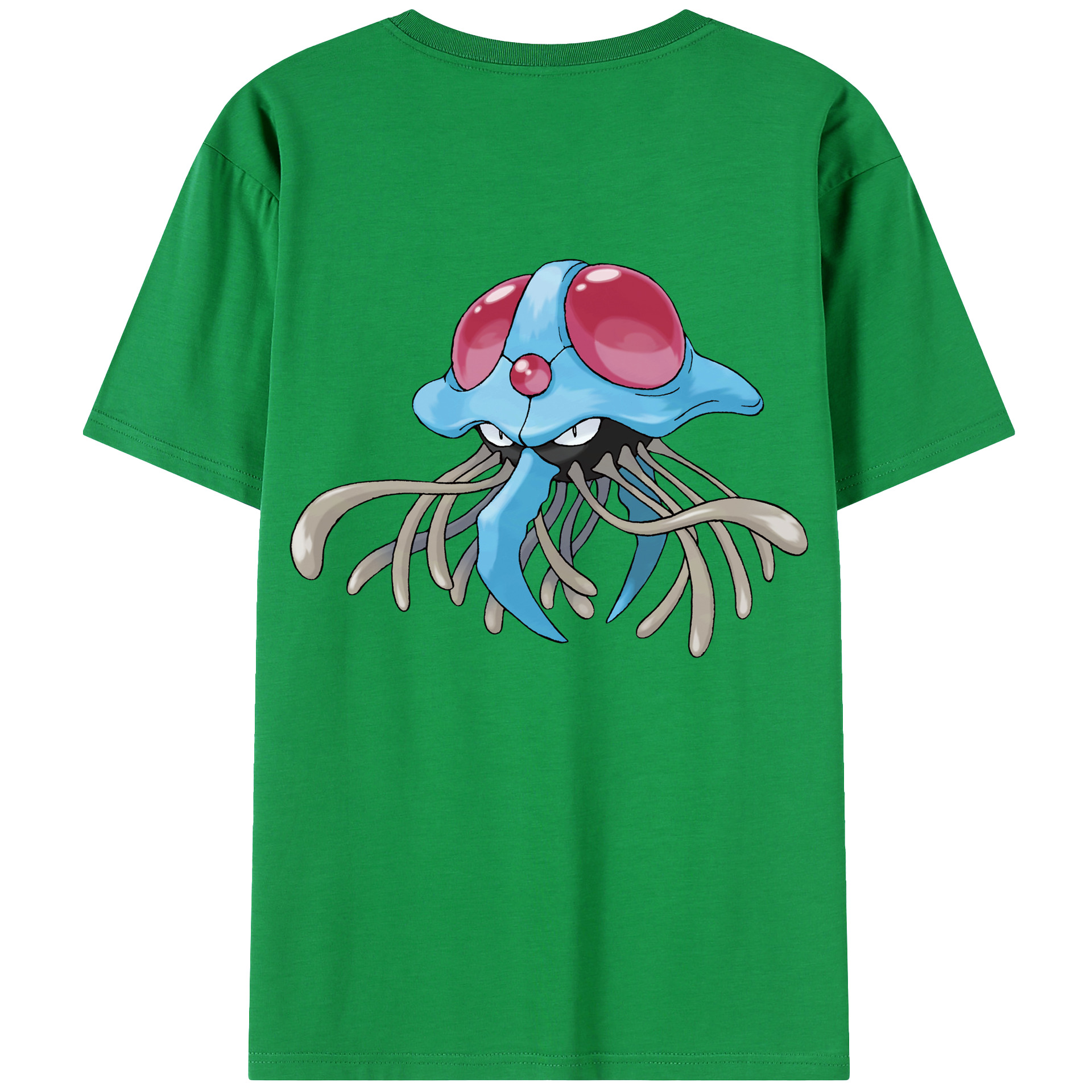 （画像用） ポケットモンスター Pokémon 綿100％ メンズ半袖Tシャツ（バックプリント） 通気性