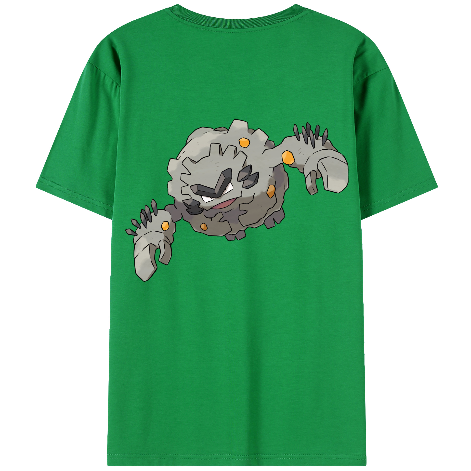 （画像用） ポケットモンスター Pokémon 綿100％ メンズ半袖Tシャツ（バックプリント） 通気性