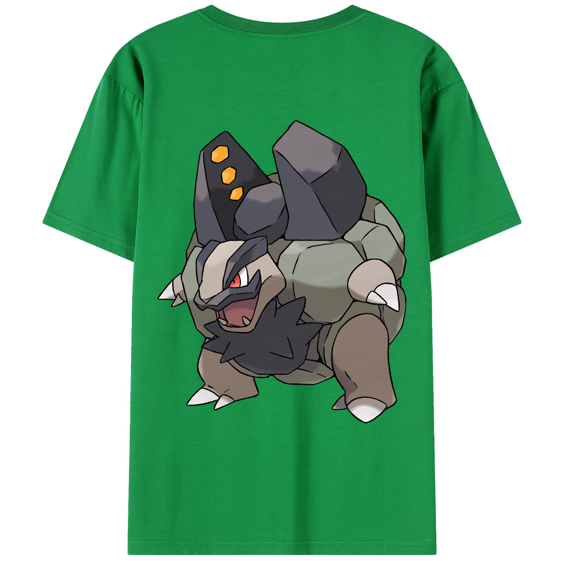 （画像用） ポケットモンスター Pokémon 綿100％ メンズ半袖Tシャツ（バックプリント） 通気性