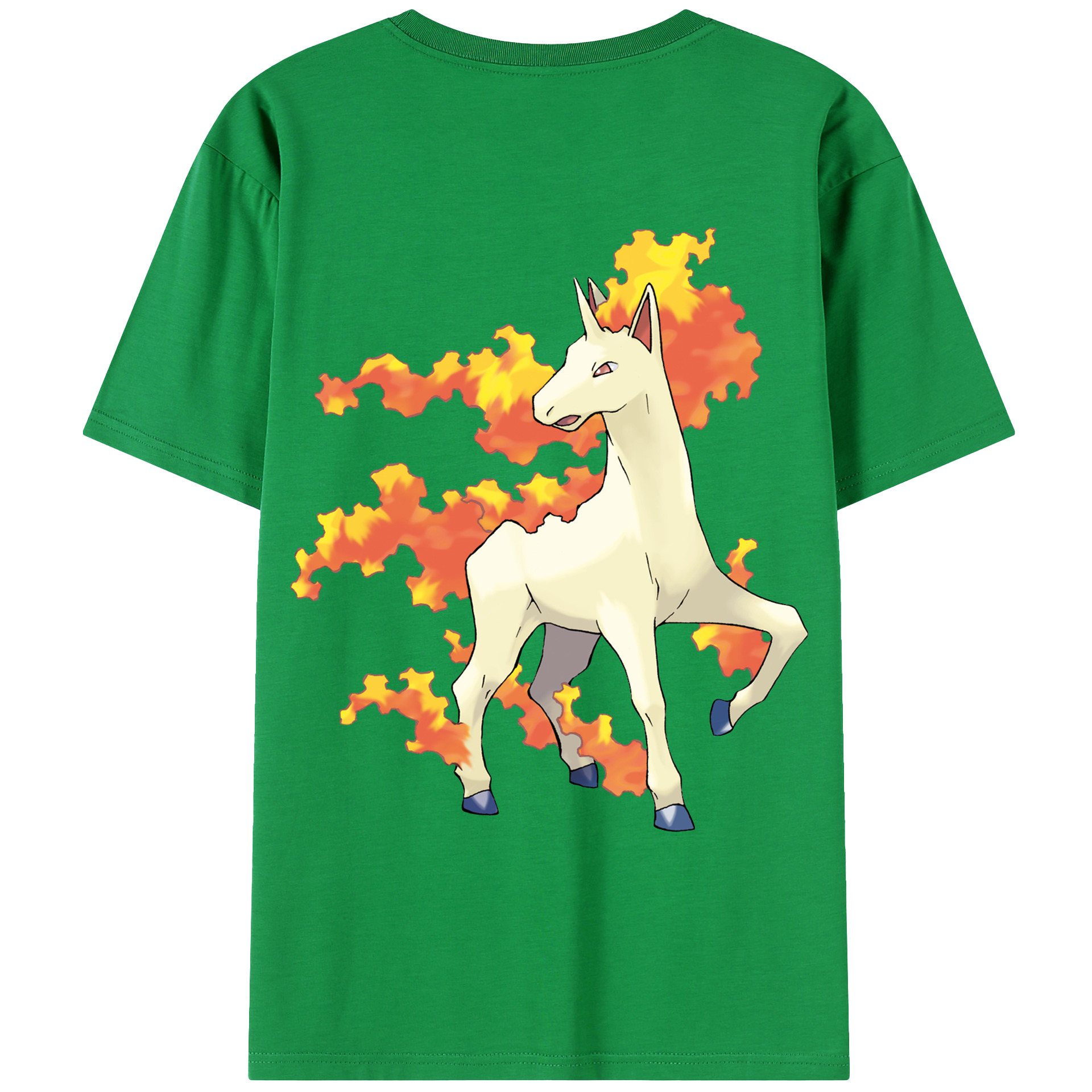 （画像用） ポケットモンスター Pokémon 綿100％ メンズ半袖Tシャツ（バックプリント） 通気性