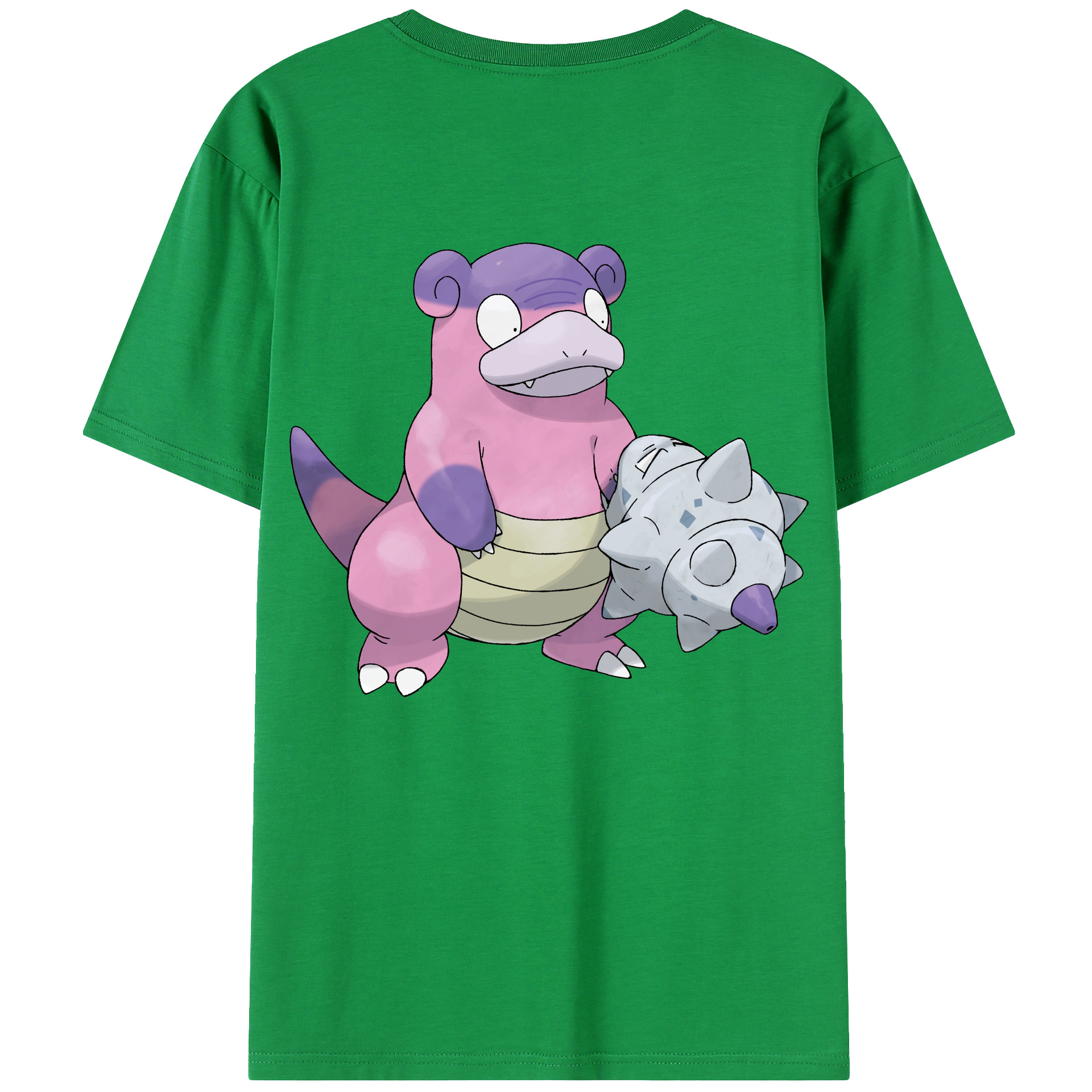 （画像用） ポケットモンスター Pokémon 綿100％ メンズ半袖Tシャツ（バックプリント） 通気性