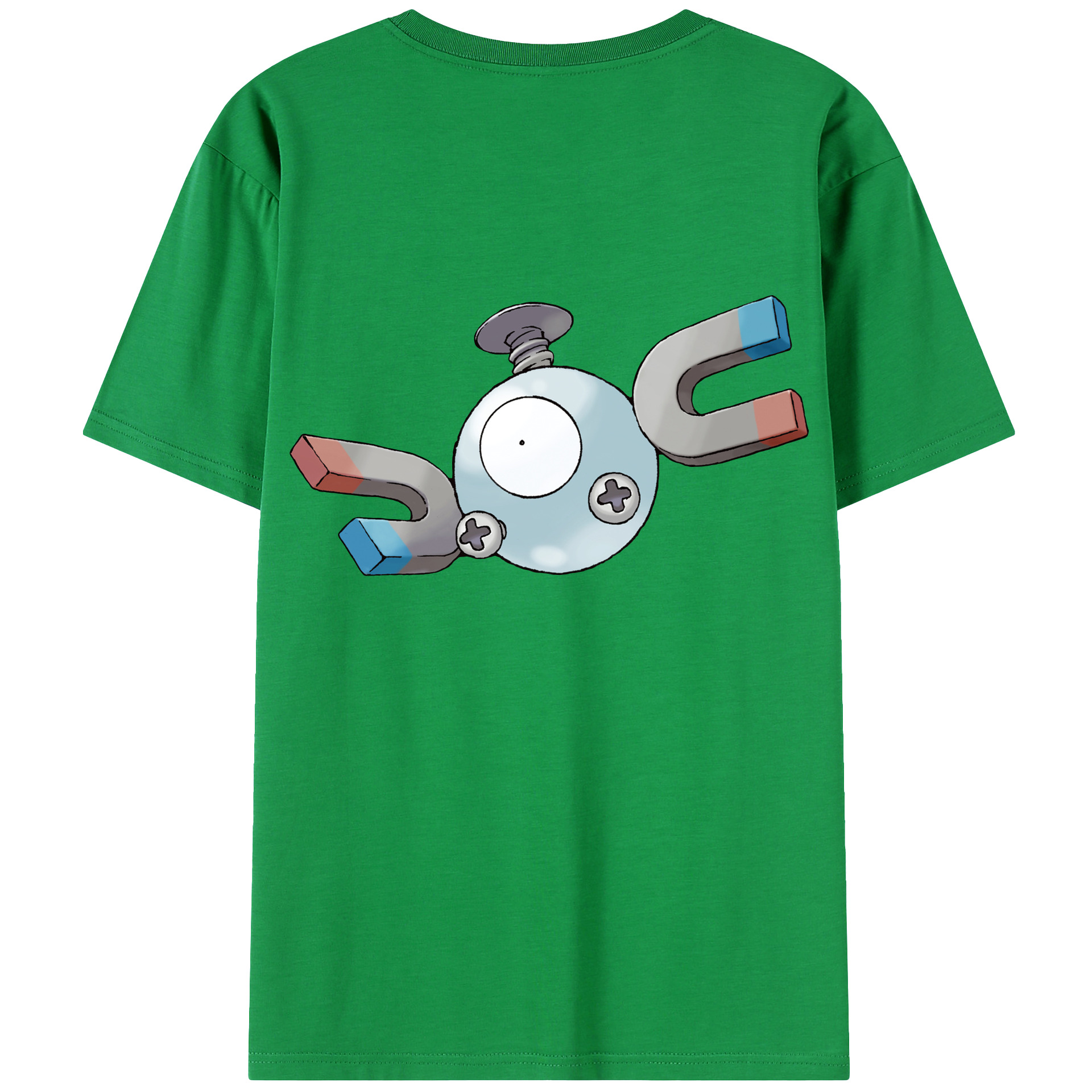 （画像用） ポケットモンスター Pokémon 綿100％ メンズ半袖Tシャツ（バックプリント） 通気性