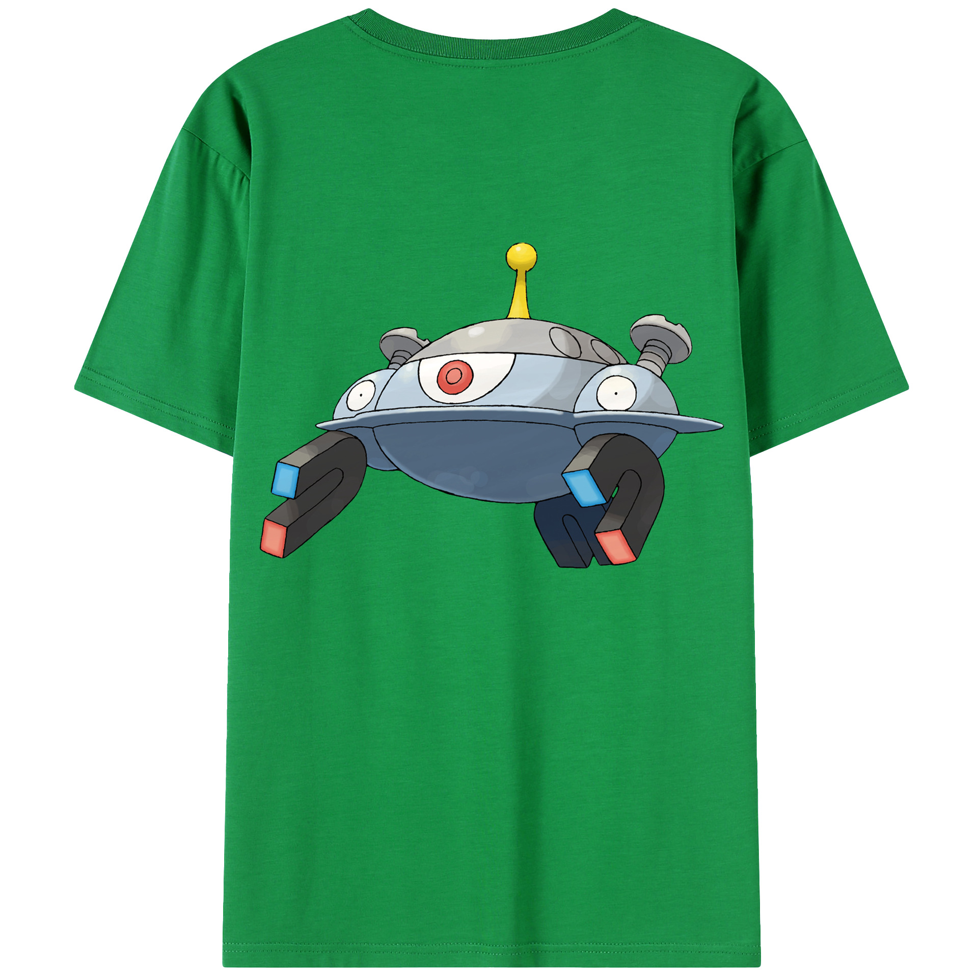 （画像用） ポケットモンスター Pokémon 綿100％ メンズ半袖Tシャツ（バックプリント） 通気性