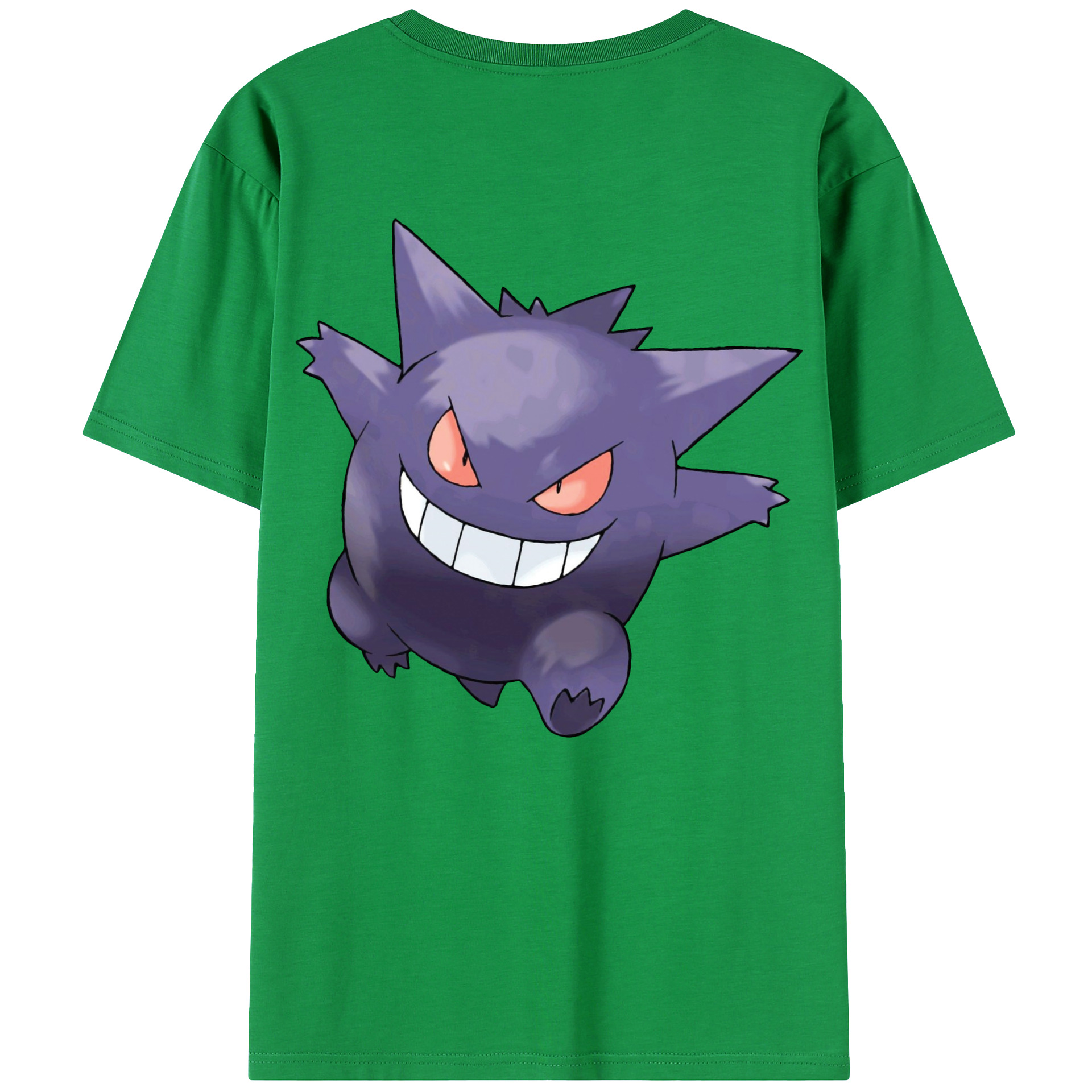 （画像用） ポケットモンスター Pokémon 綿100％ メンズ半袖Tシャツ（バックプリント） 通気性