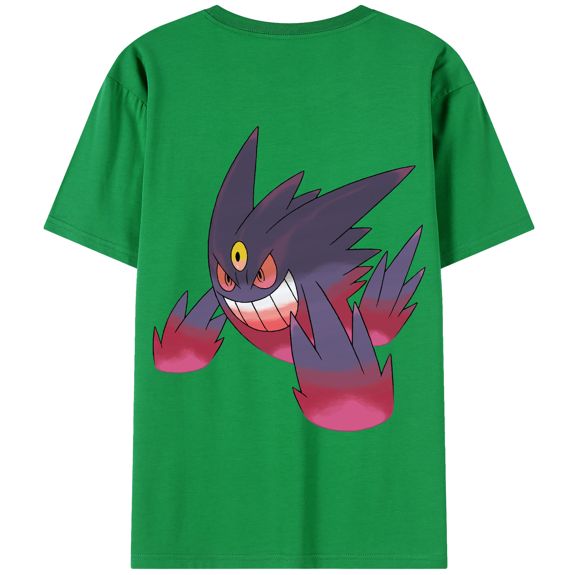 （画像用） ポケットモンスター Pokémon 綿100％ メンズ半袖Tシャツ（バックプリント） 通気性