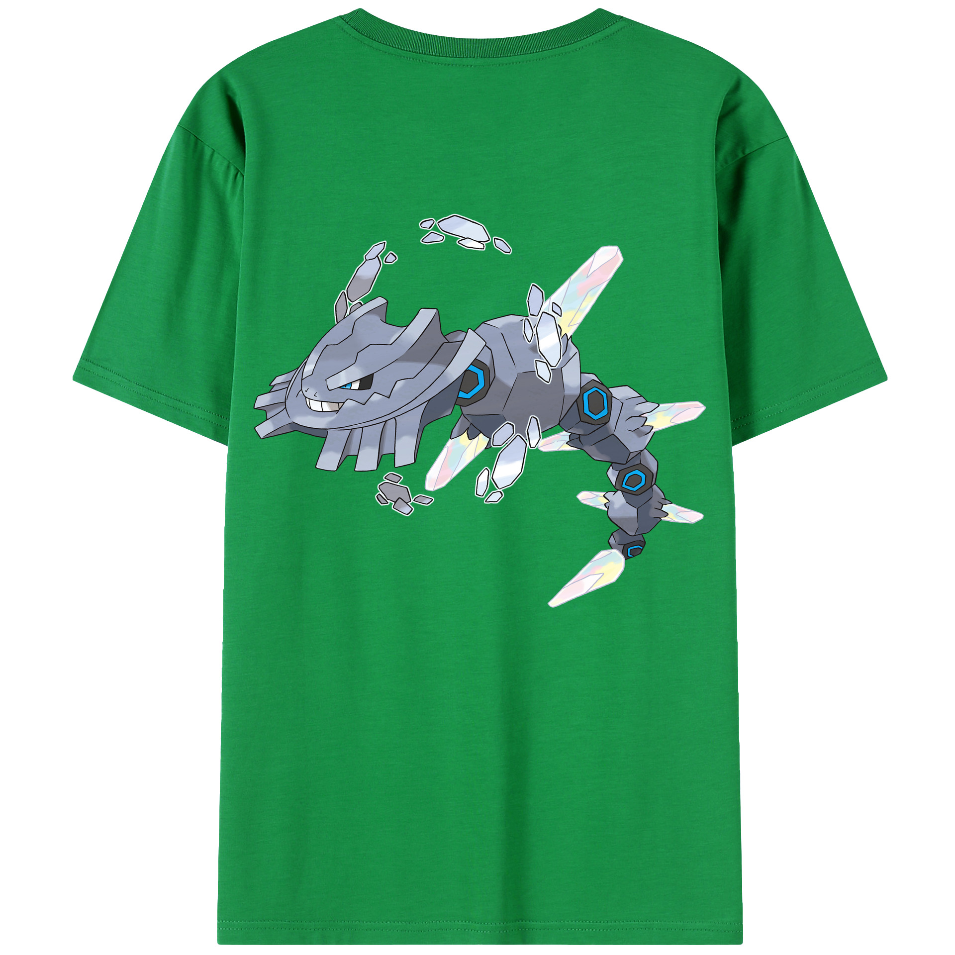 （画像用） ポケットモンスター Pokémon 綿100％ メンズ半袖Tシャツ（バックプリント） 通気性