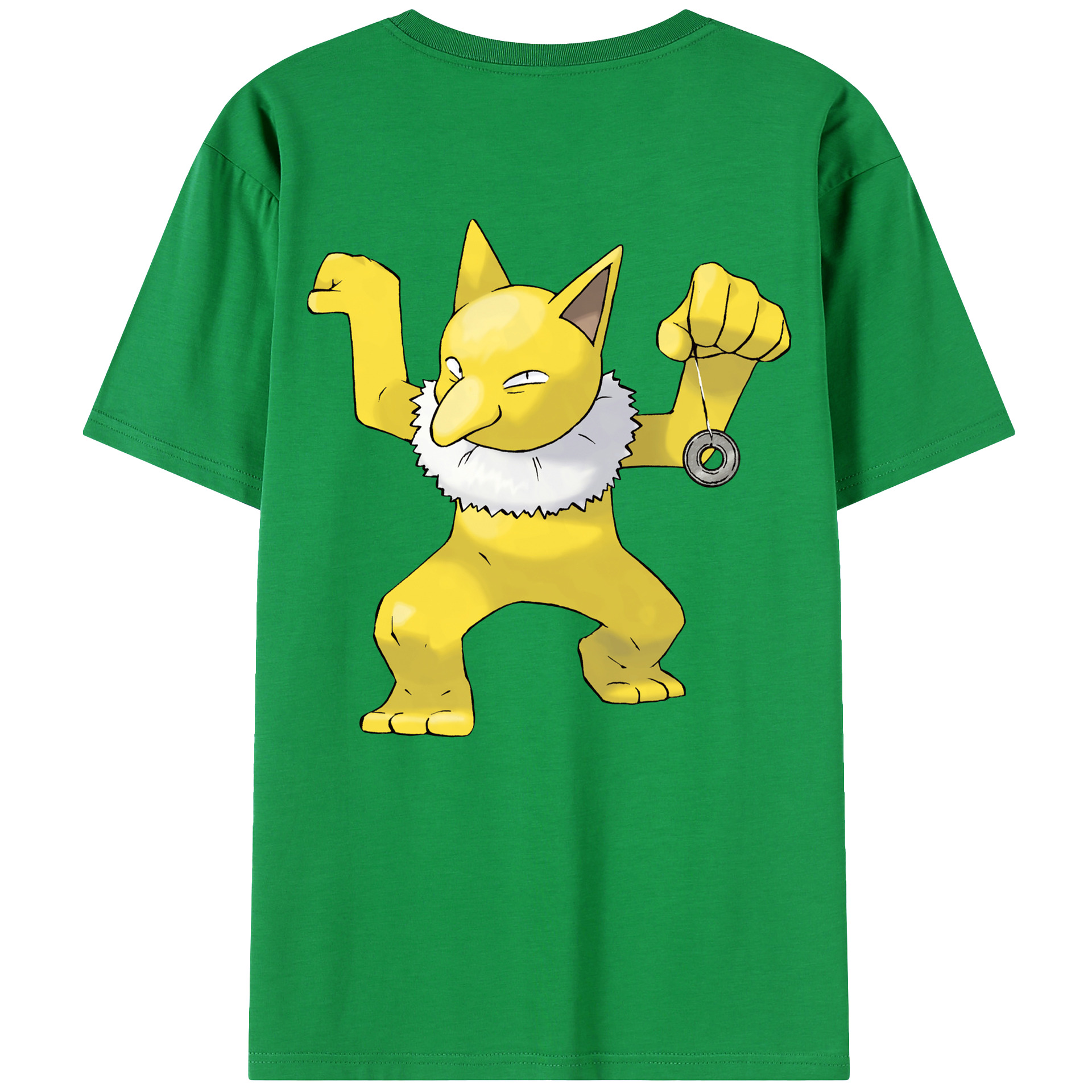 （画像用） ポケットモンスター Pokémon 綿100％ メンズ半袖Tシャツ（バックプリント） 通気性