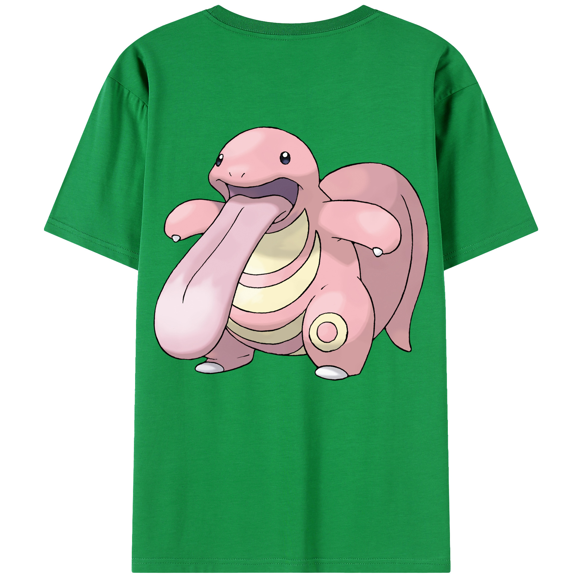 （画像用） ポケットモンスター Pokémon 綿100％ メンズ半袖Tシャツ（バックプリント） 通気性