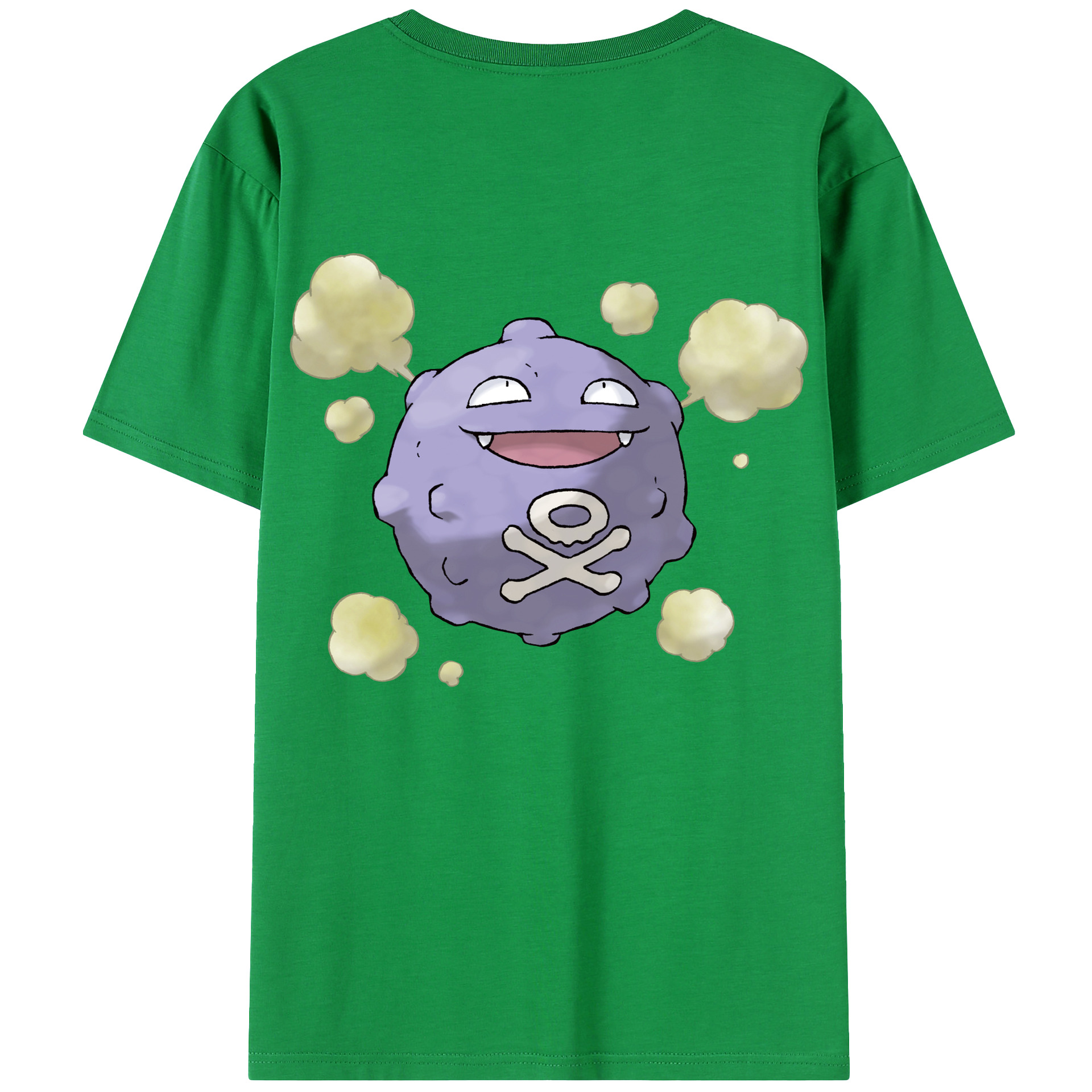 （画像用） ポケットモンスター Pokémon 綿100％ メンズ半袖Tシャツ（バックプリント） 通気性