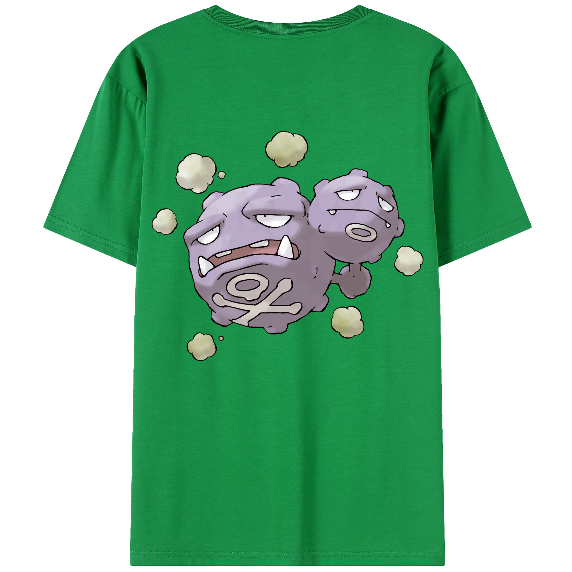 （画像用） ポケットモンスター Pokémon 綿100％ メンズ半袖Tシャツ（バックプリント） 通気性