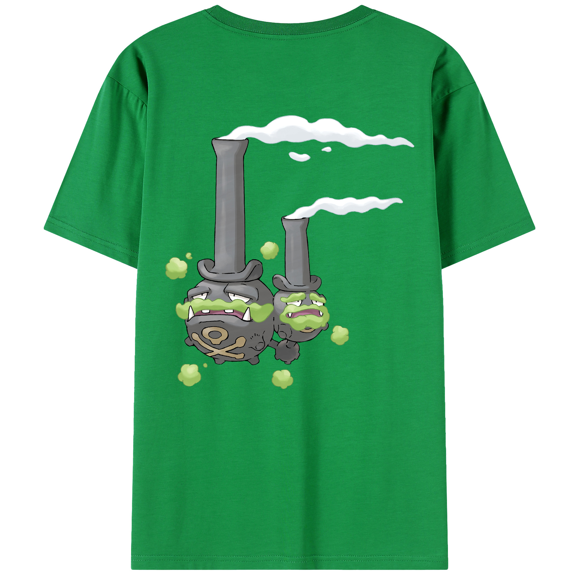 （画像用） ポケットモンスター Pokémon 綿100％ メンズ半袖Tシャツ（バックプリント） 通気性