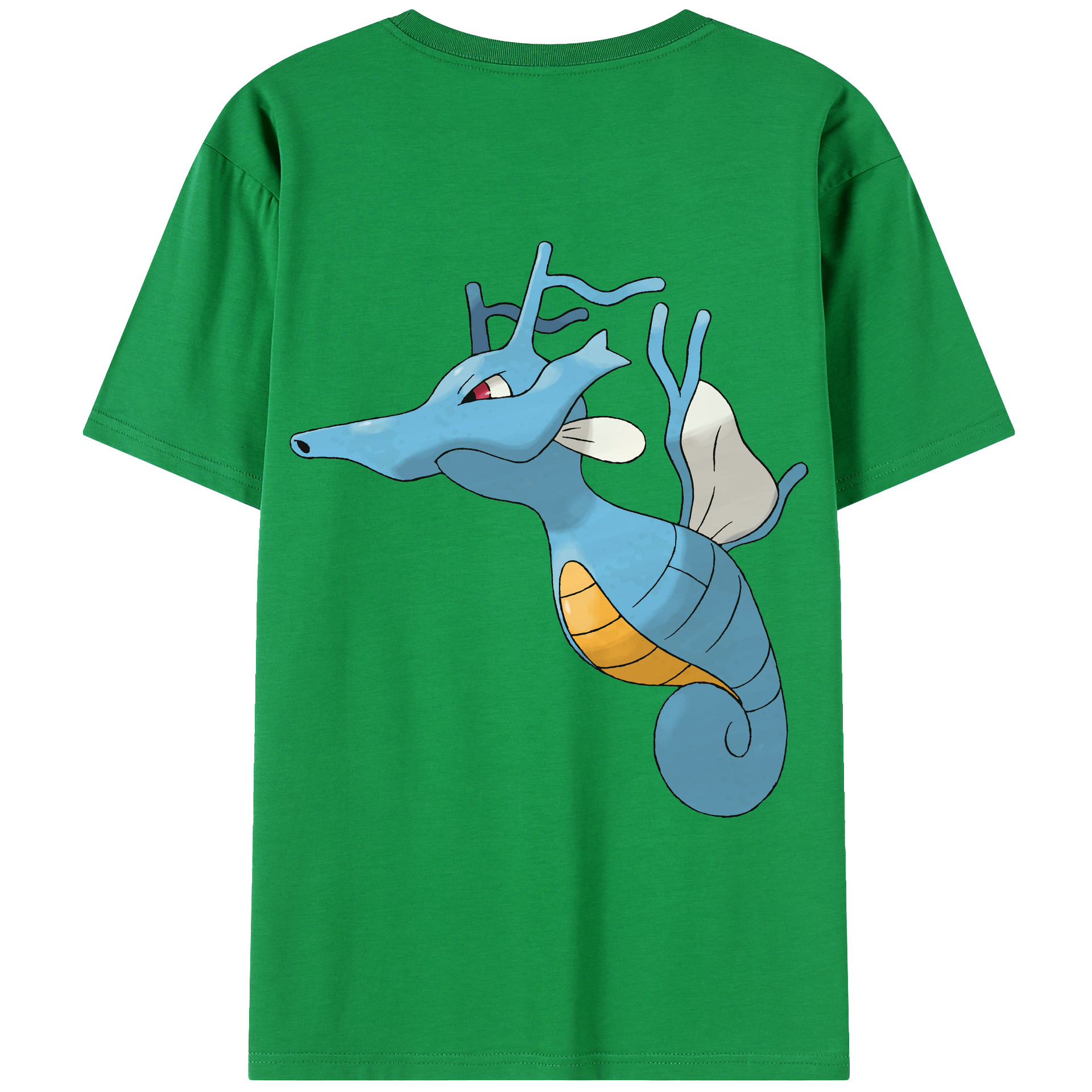 （画像用） ポケットモンスター Pokémon 綿100％ メンズ半袖Tシャツ（バックプリント） 通気性