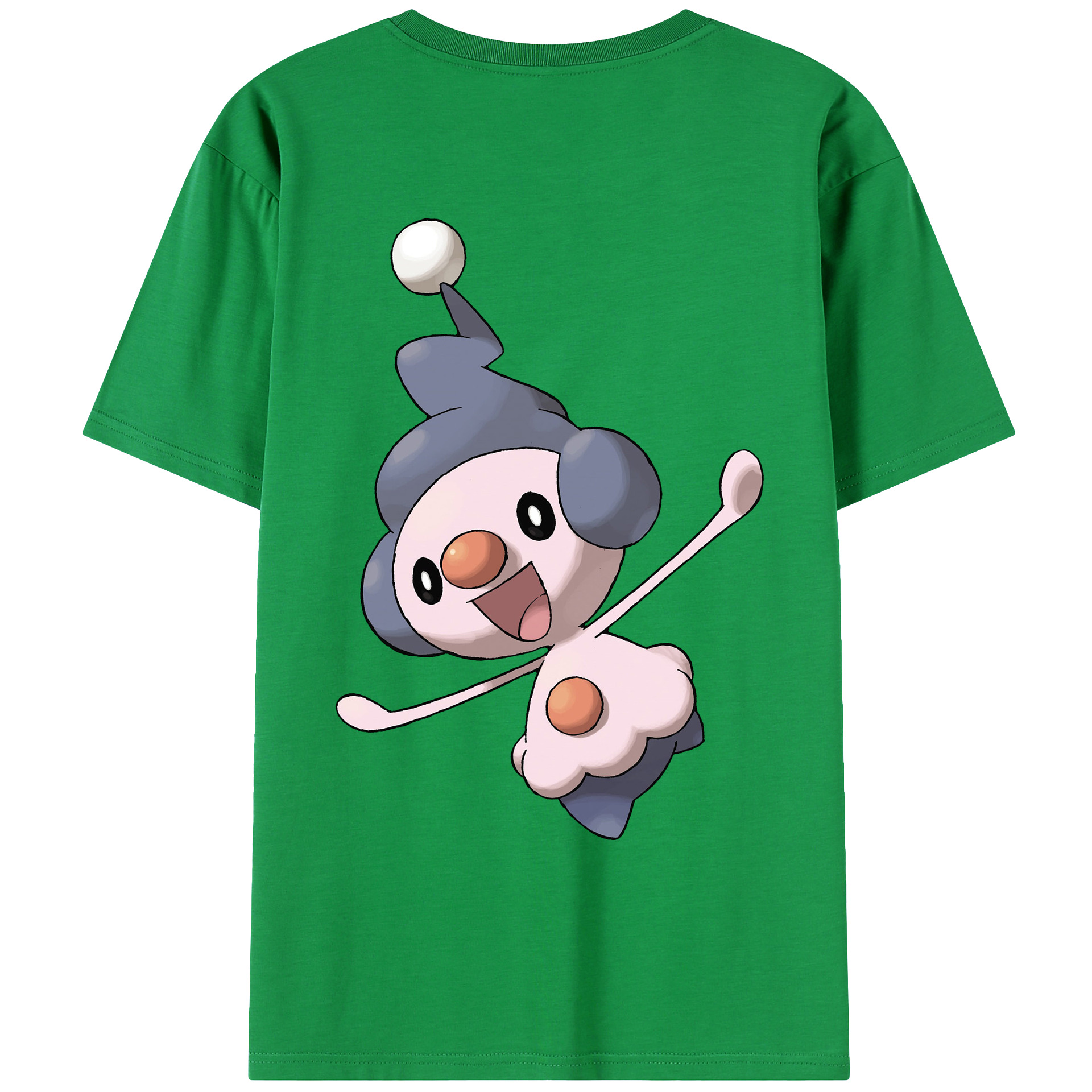 （画像用） ポケットモンスター Pokémon 綿100％ メンズ半袖Tシャツ（バックプリント） 通気性