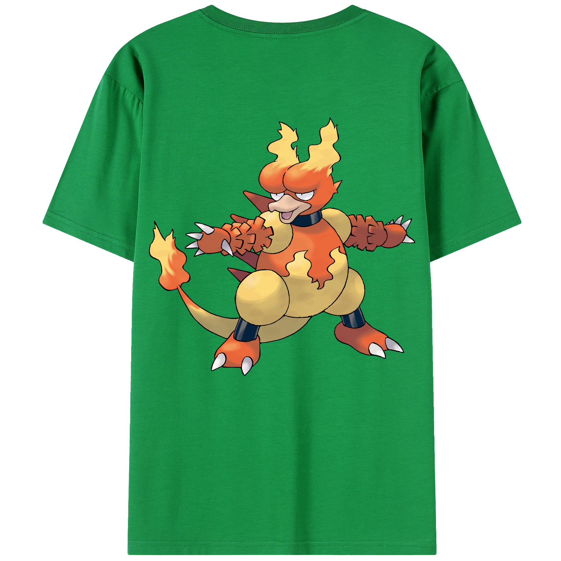 （画像用） ポケットモンスター Pokémon 綿100％ メンズ半袖Tシャツ（バックプリント） 通気性