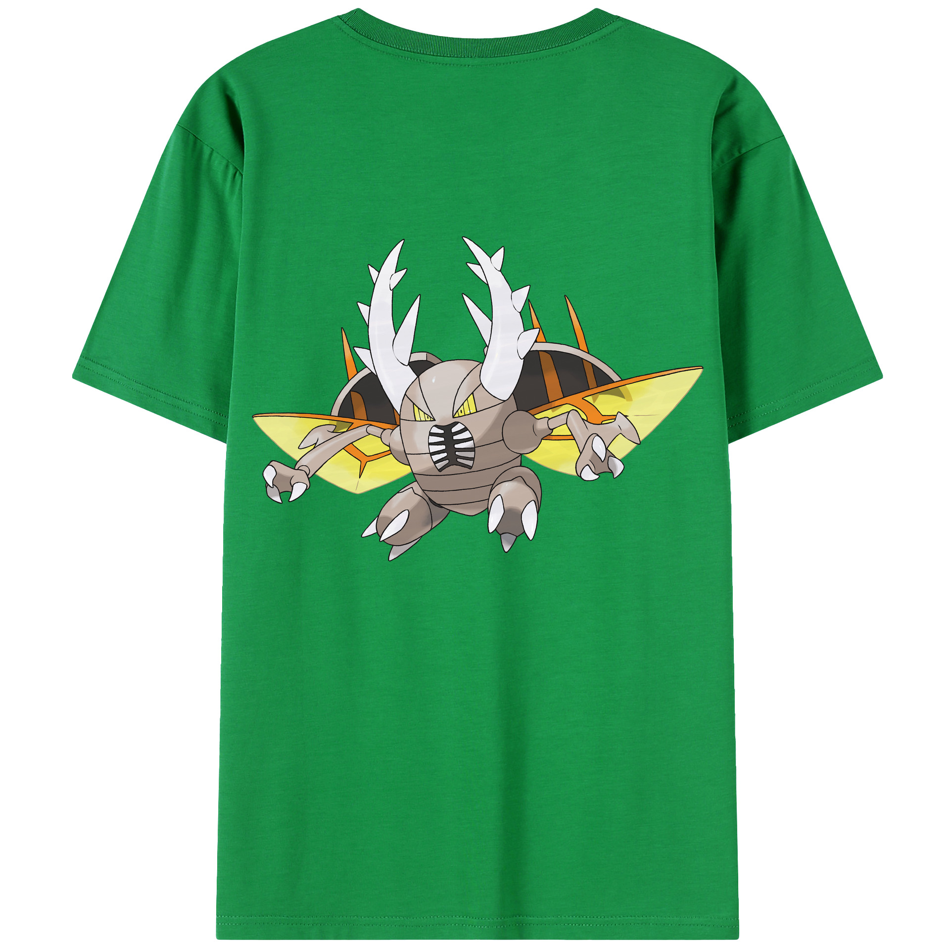 （画像用） ポケットモンスター Pokémon 綿100％ メンズ半袖Tシャツ（バックプリント） 通気性