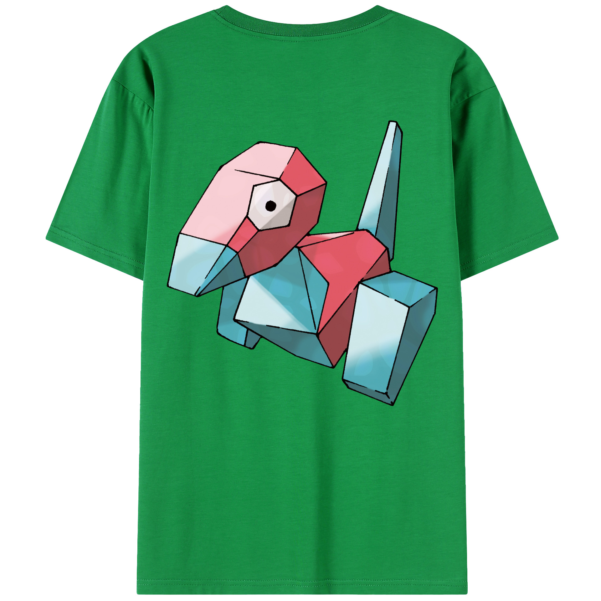 （画像用） ポケットモンスター Pokémon 綿100％ メンズ半袖Tシャツ（バックプリント） 通気性