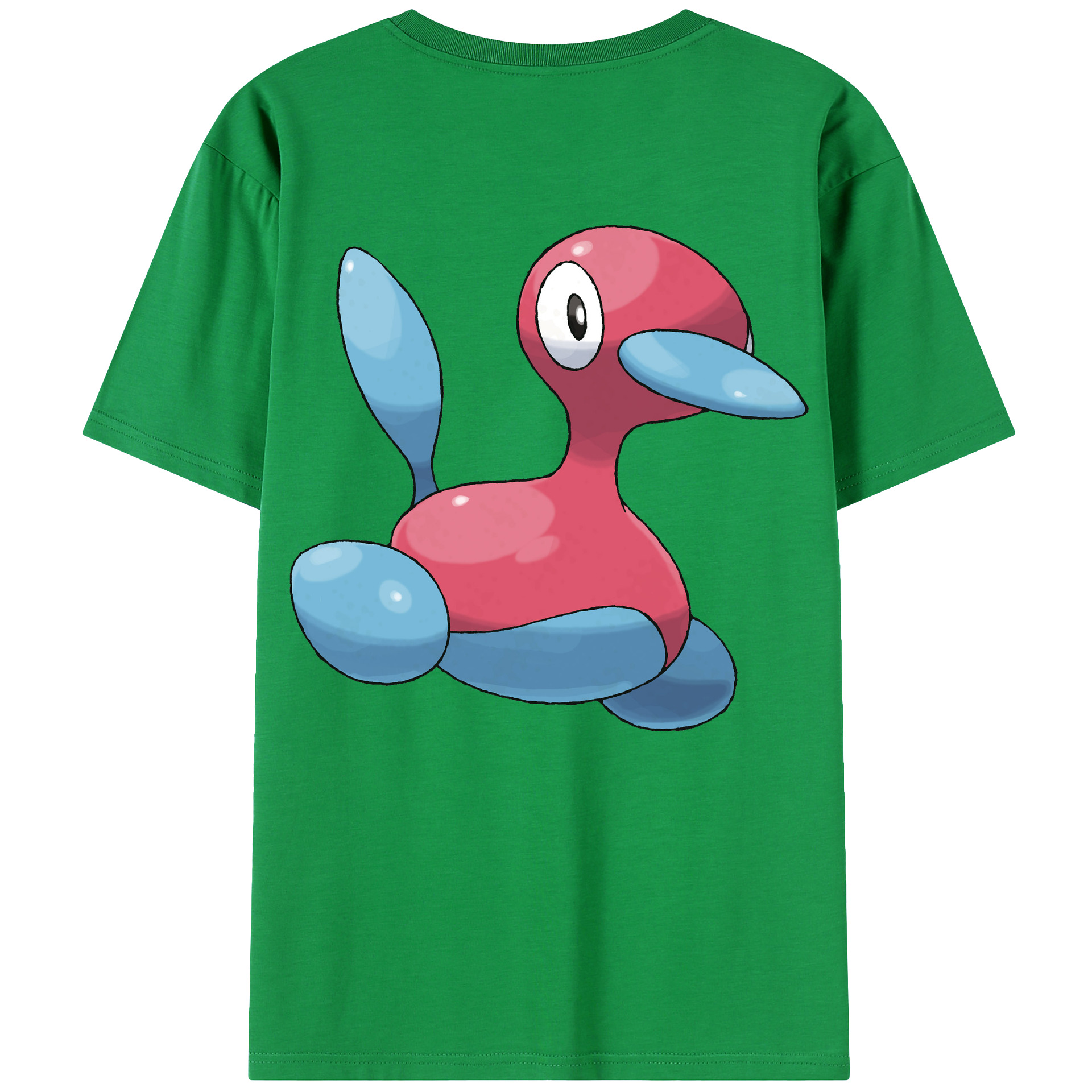 （画像用） ポケットモンスター Pokémon 綿100％ メンズ半袖Tシャツ（バックプリント） 通気性