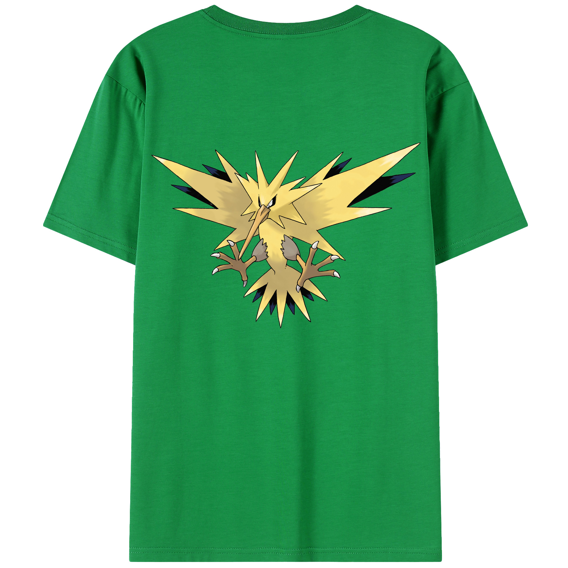 （画像用） ポケットモンスター Pokémon 綿100％ メンズ半袖Tシャツ（バックプリント） 通気性