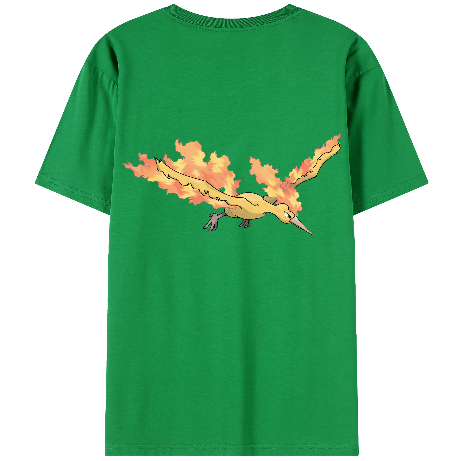 （画像用） ポケットモンスター Pokémon 綿100％ メンズ半袖Tシャツ（バックプリント） 通気性