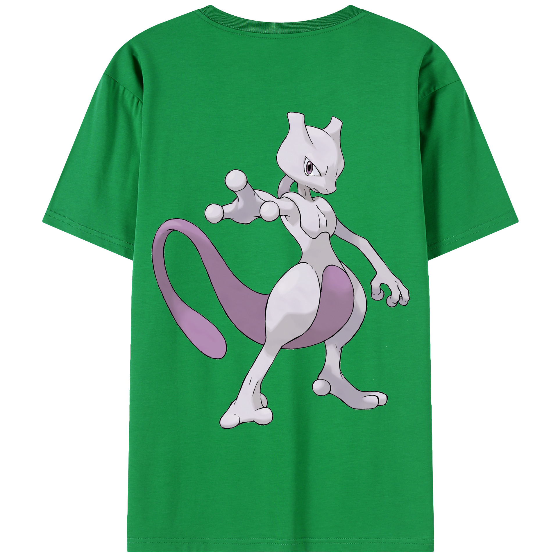 （画像用） ポケットモンスター Pokémon 綿100％ メンズ半袖Tシャツ（バックプリント） 通気性