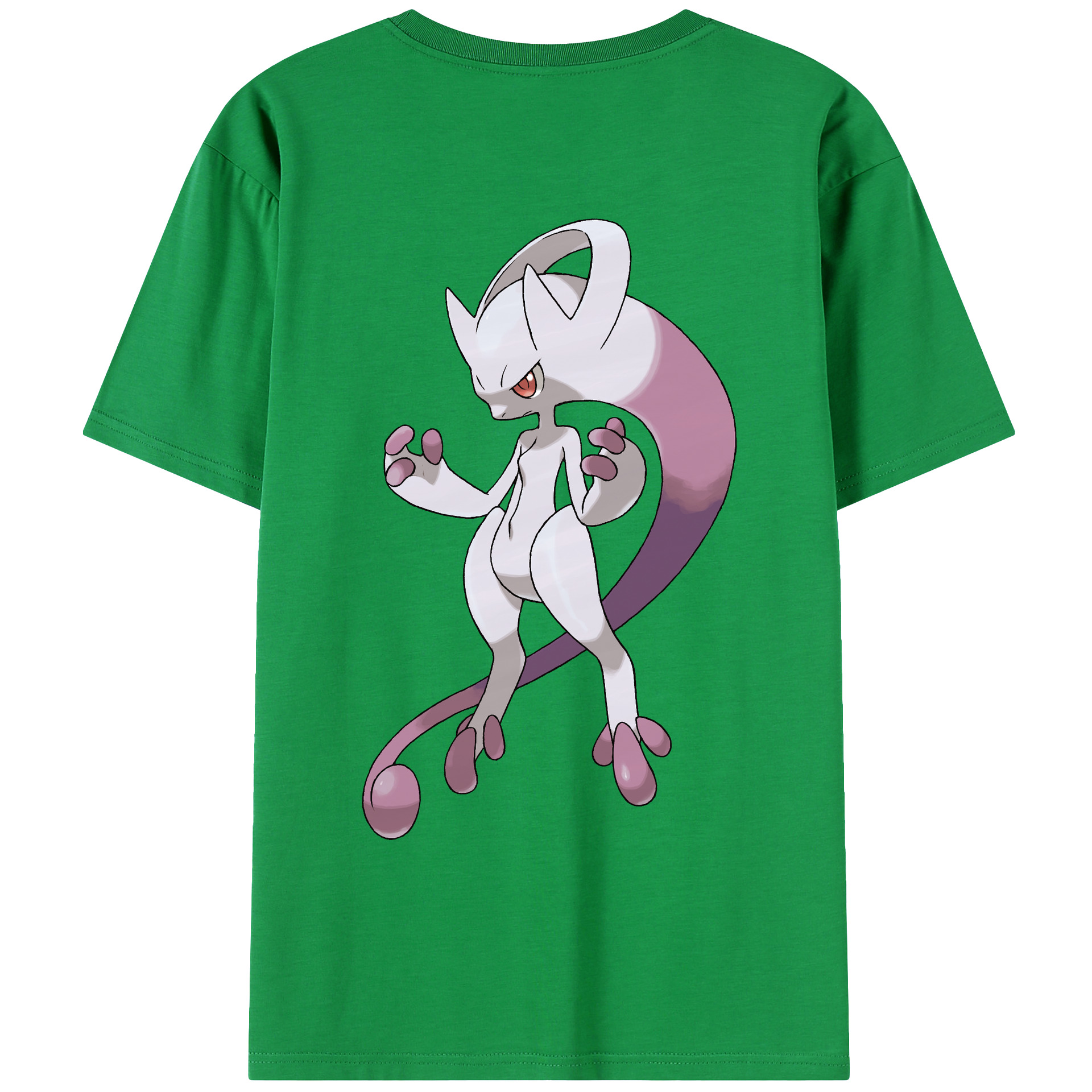 （画像用） ポケットモンスター Pokémon 綿100％ メンズ半袖Tシャツ（バックプリント） 通気性