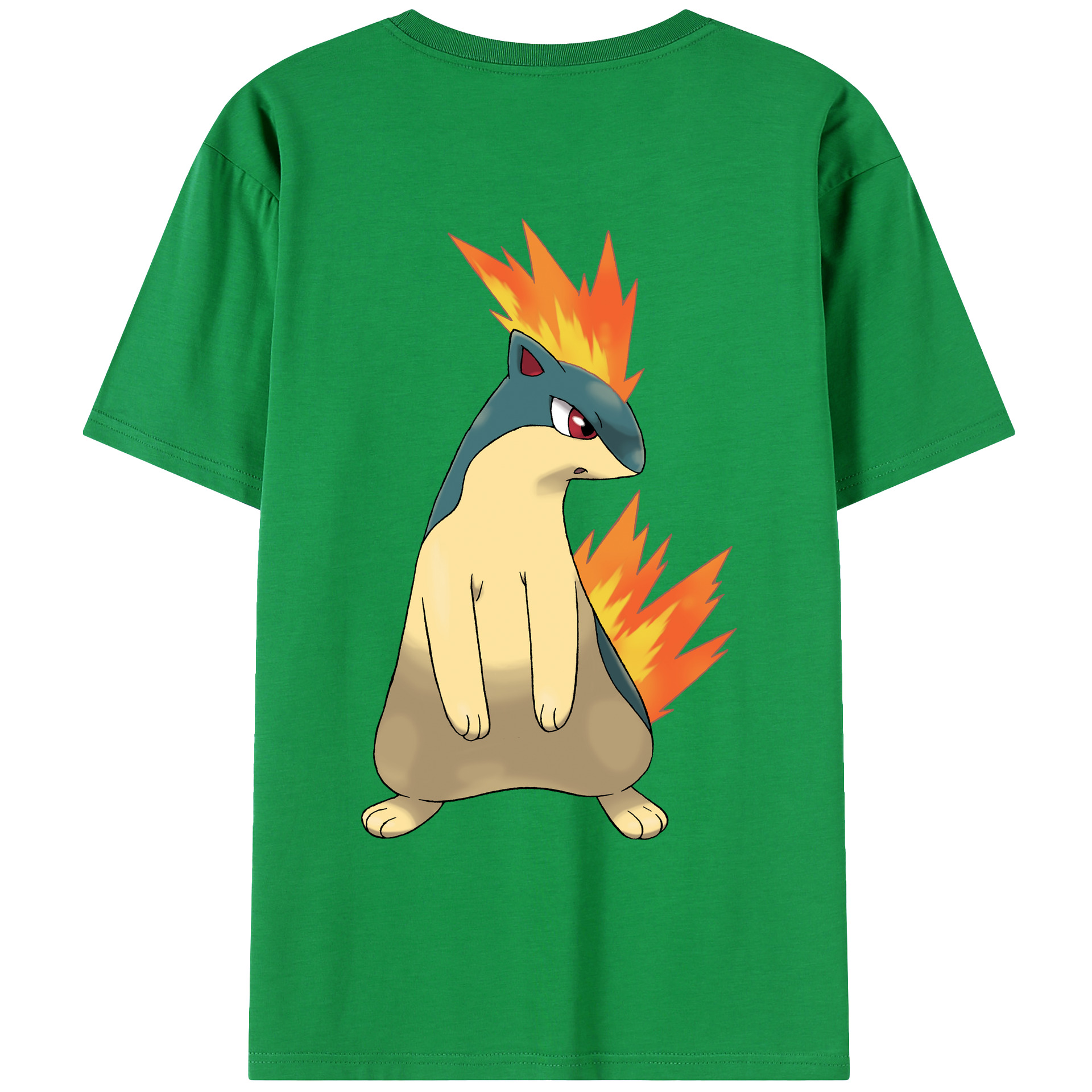 （画像用） ポケットモンスター Pokémon 綿100％ メンズ半袖Tシャツ（バックプリント） 通気性