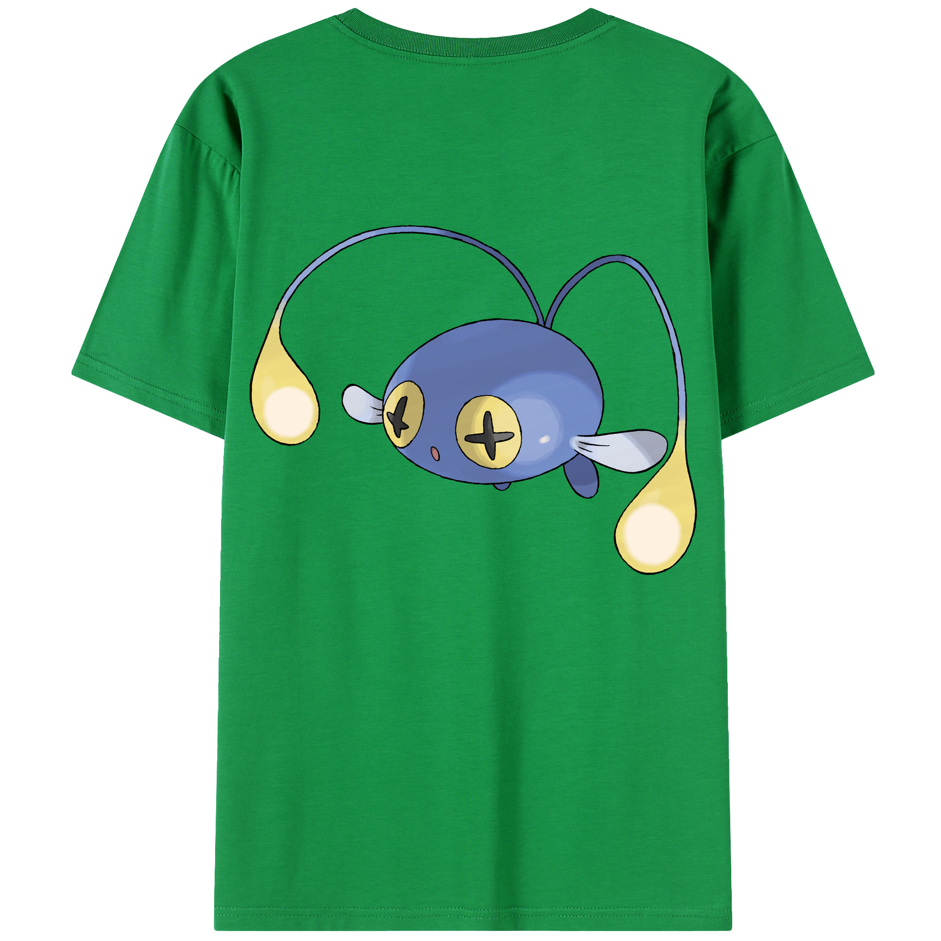 （画像用） ポケットモンスター Pokémon 綿100％ メンズ半袖Tシャツ（バックプリント） 通気性