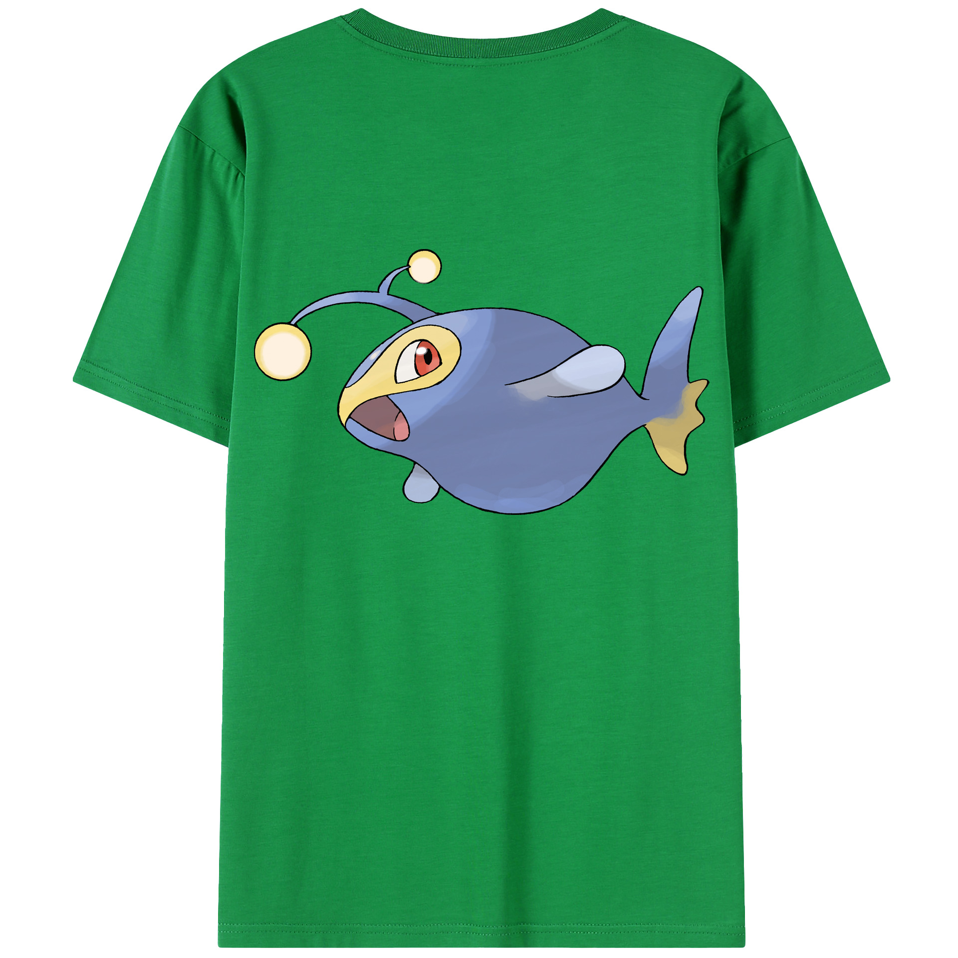 （画像用） ポケットモンスター Pokémon 綿100％ メンズ半袖Tシャツ（バックプリント） 通気性