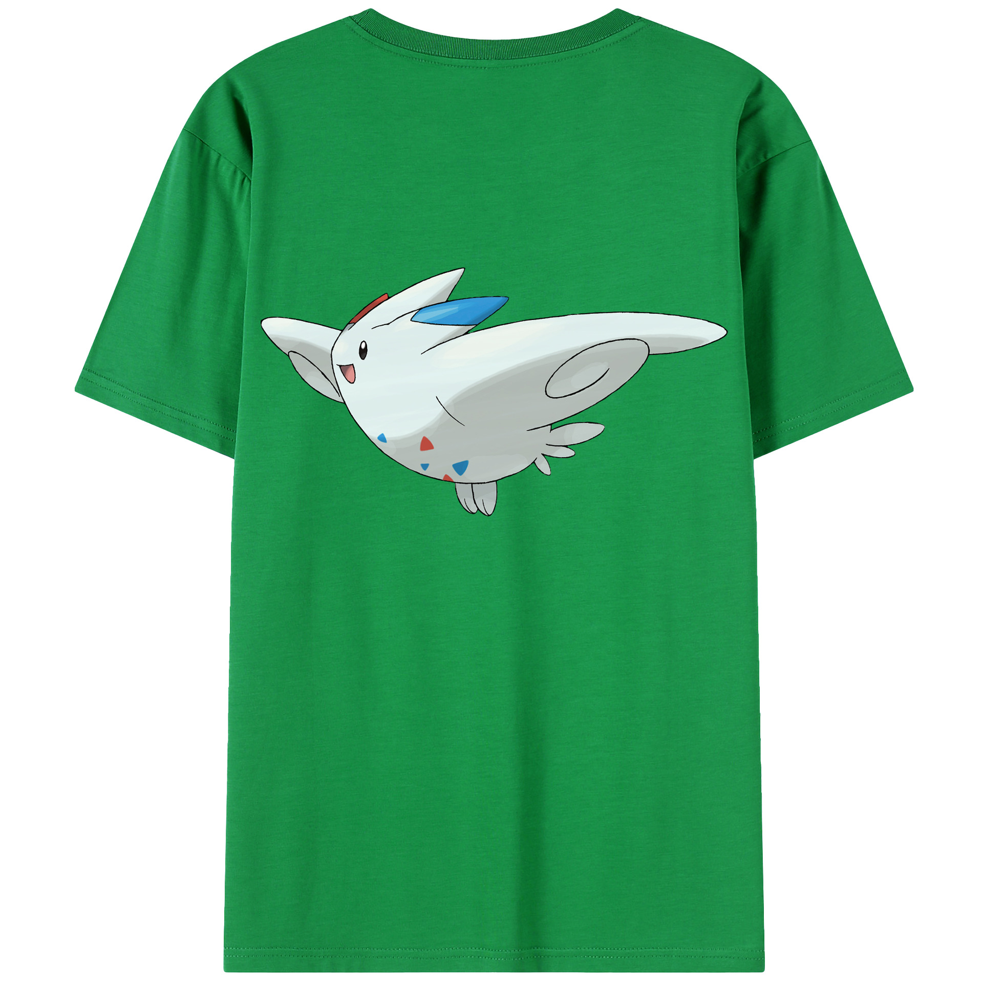 （画像用） ポケットモンスター Pokémon 綿100％ メンズ半袖Tシャツ（バックプリント） 通気性