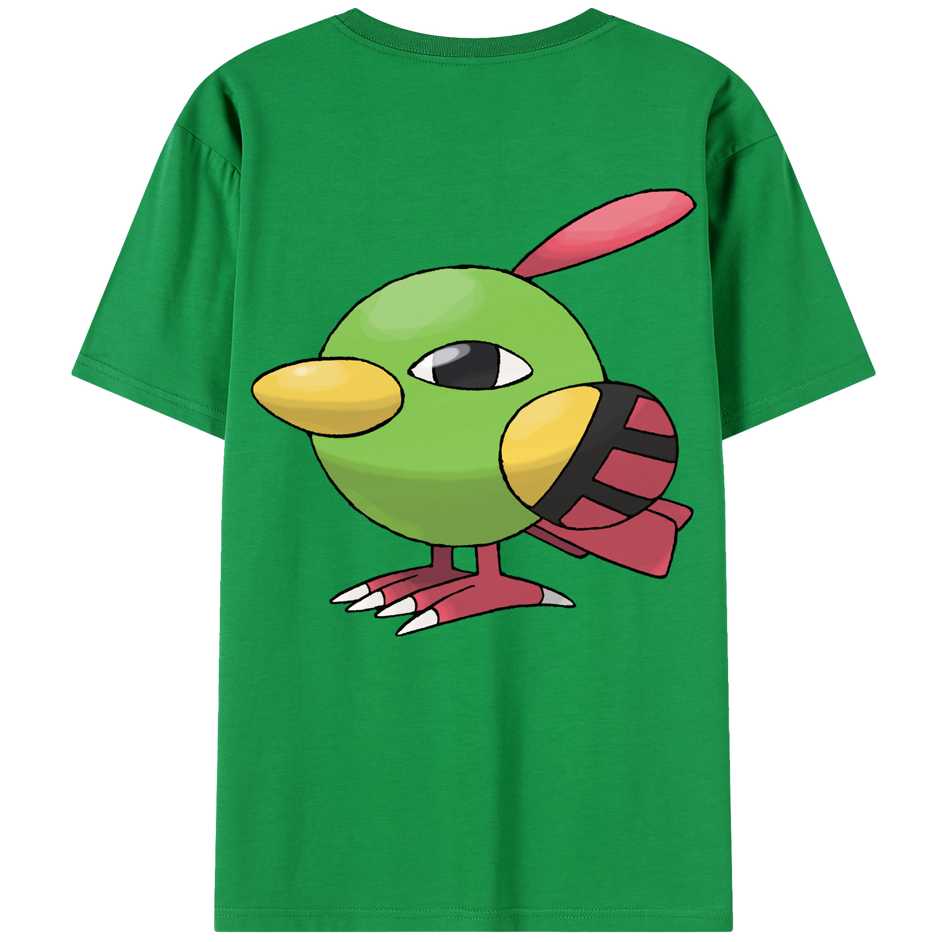 （画像用） ポケットモンスター Pokémon 綿100％ メンズ半袖Tシャツ（バックプリント） 通気性