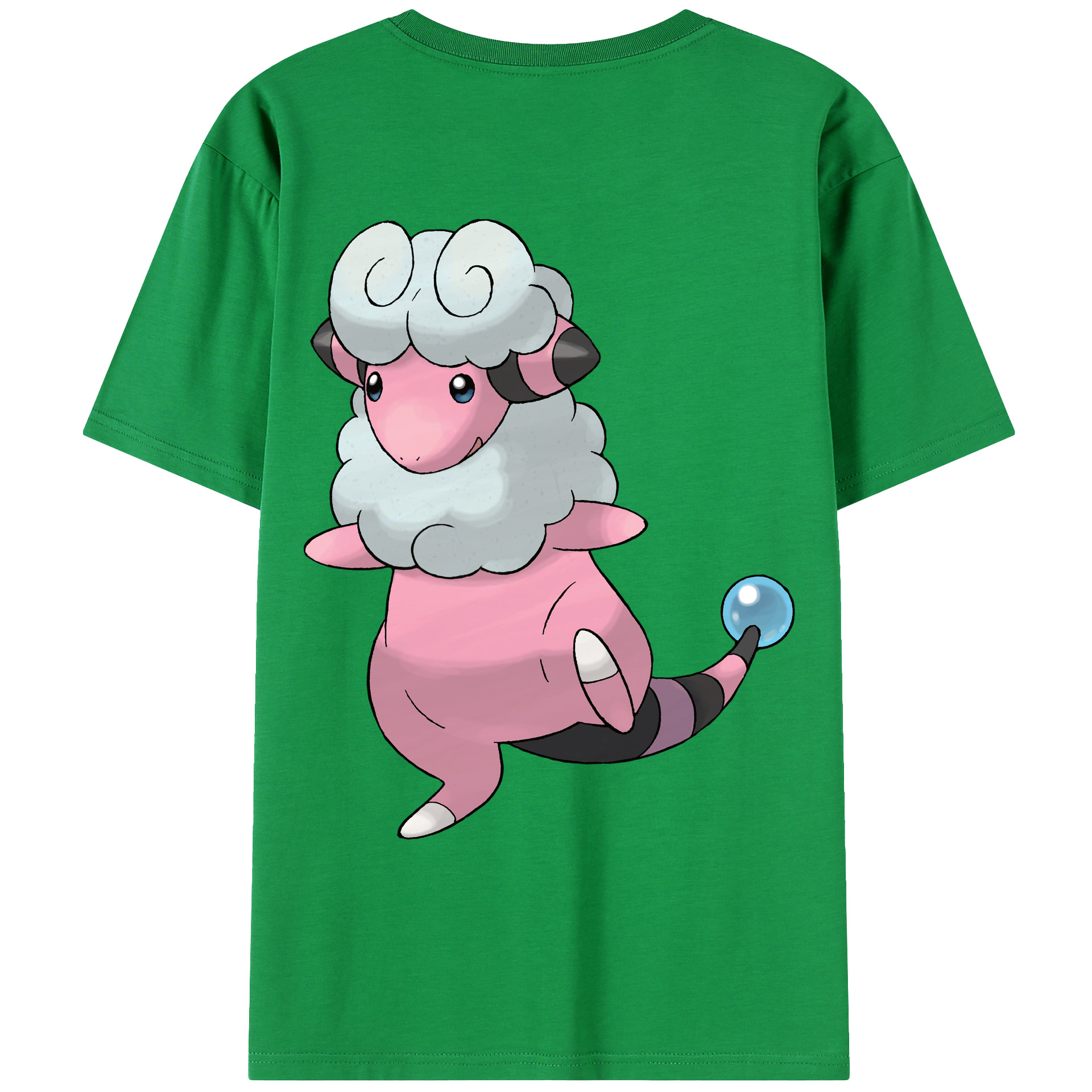 （画像用） ポケットモンスター Pokémon 綿100％ メンズ半袖Tシャツ（バックプリント） 通気性
