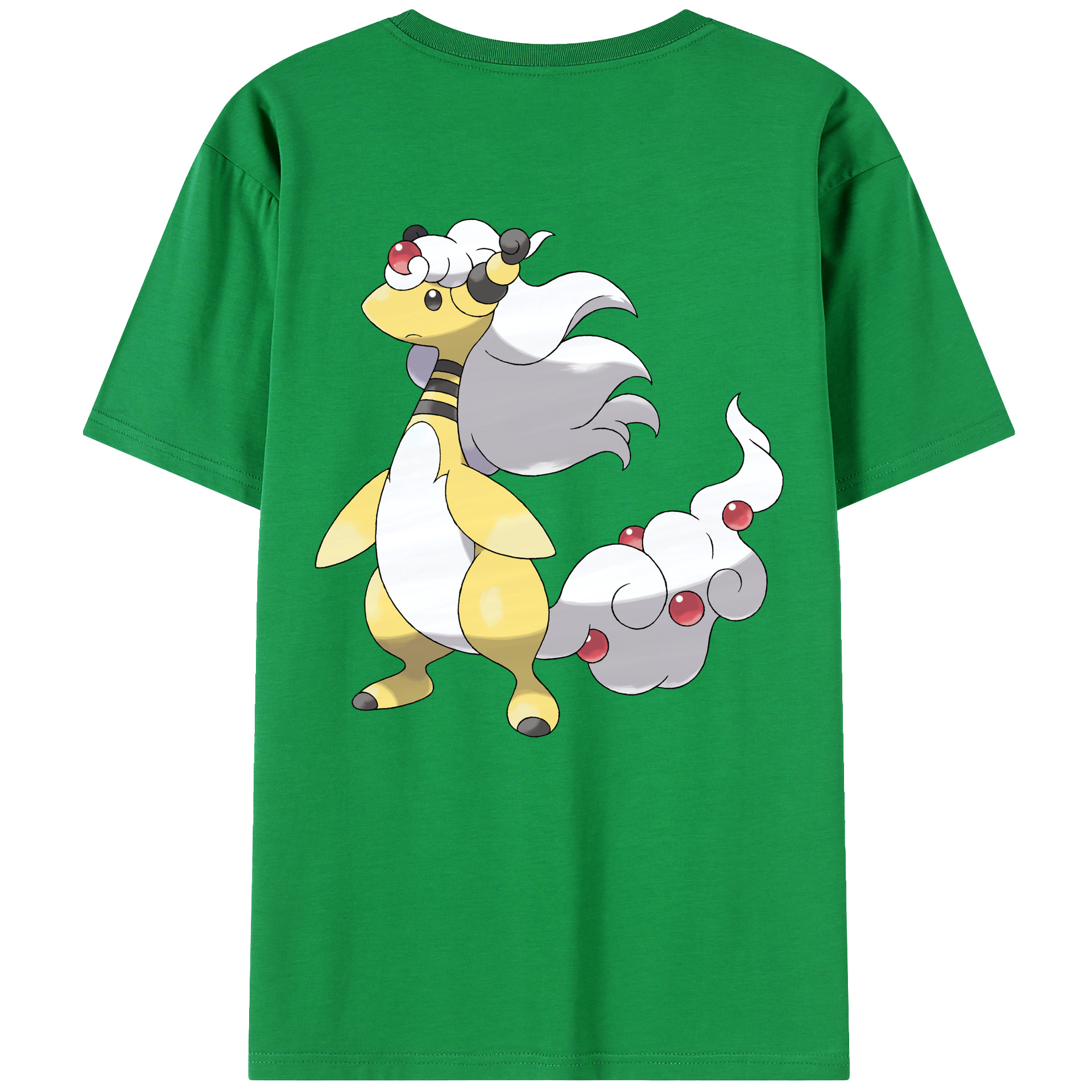 （画像用） ポケットモンスター Pokémon 綿100％ メンズ半袖Tシャツ（バックプリント） 通気性