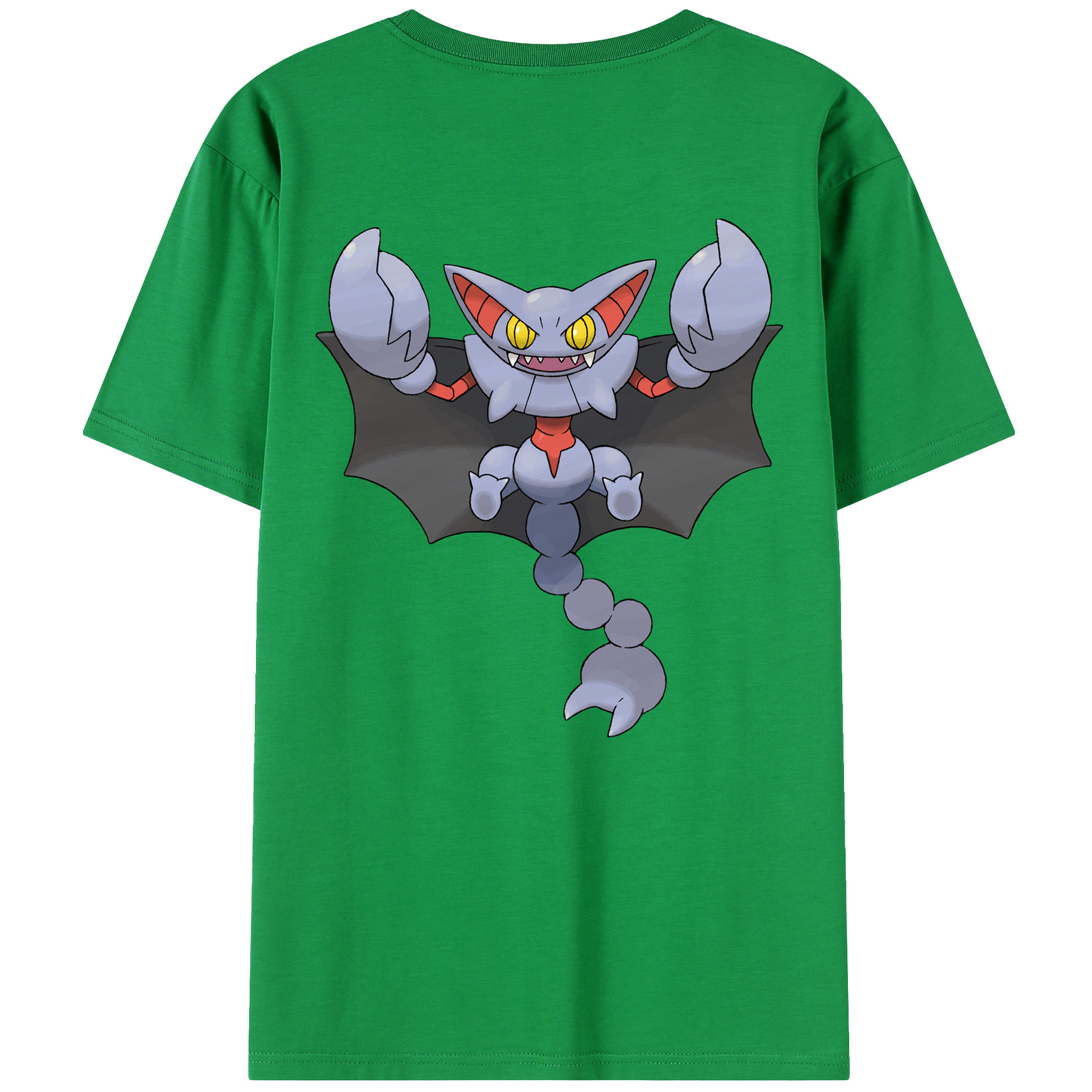 （画像用） ポケットモンスター Pokémon 綿100％ メンズ半袖Tシャツ（バックプリント） 通気性