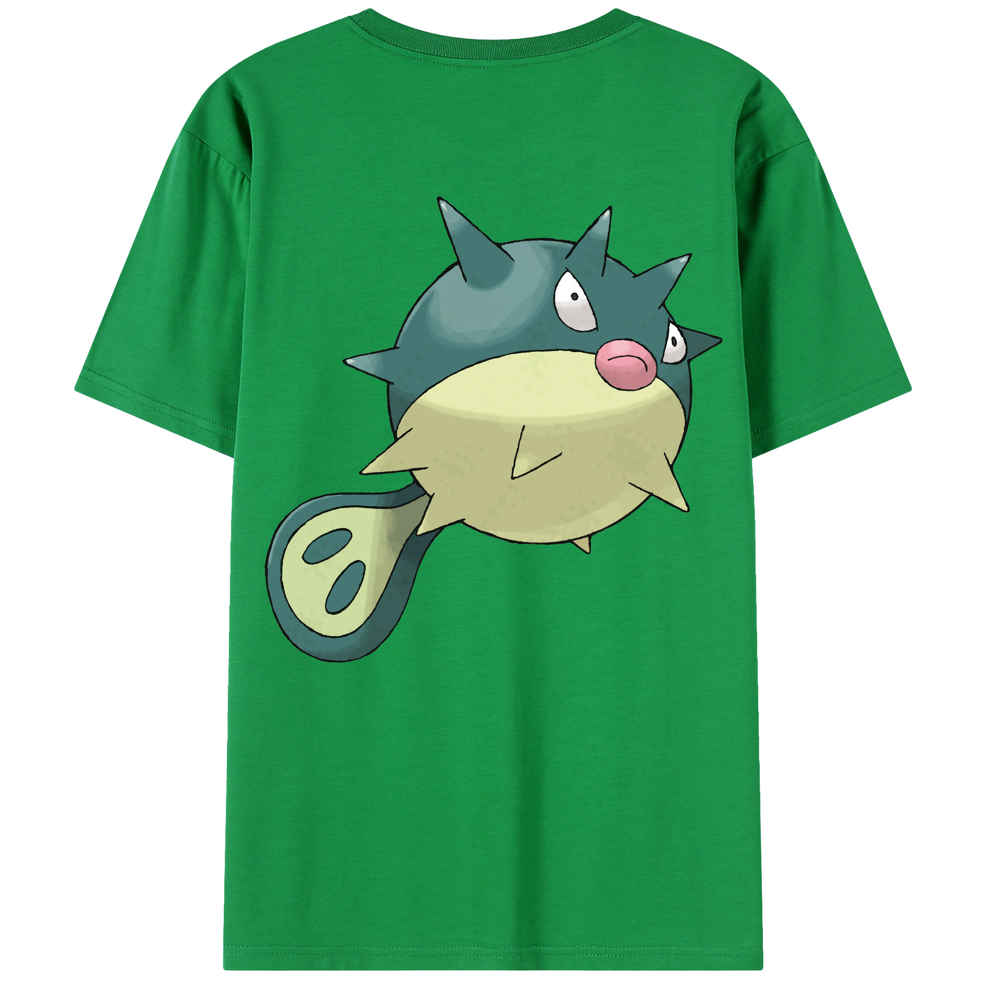 （画像用） ポケットモンスター Pokémon 綿100％ メンズ半袖Tシャツ（バックプリント） 通気性