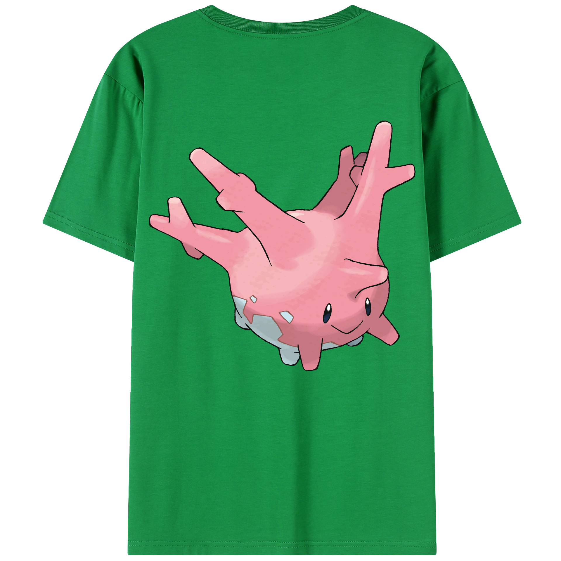 （画像用） ポケットモンスター Pokémon 綿100％ メンズ半袖Tシャツ（バックプリント） 通気性