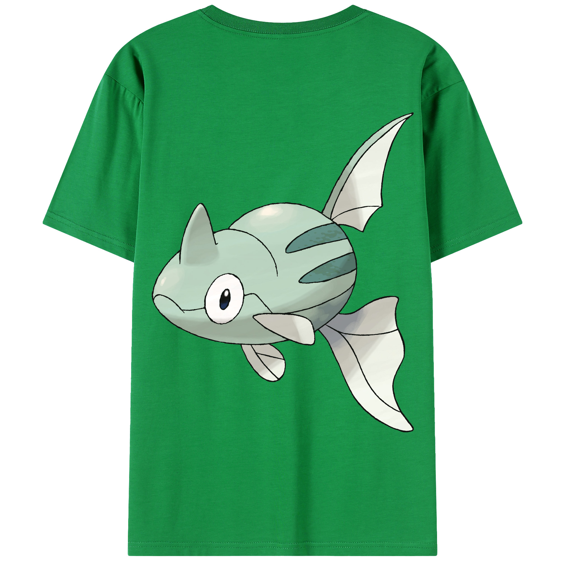 （画像用） ポケットモンスター Pokémon 綿100％ メンズ半袖Tシャツ（バックプリント） 通気性