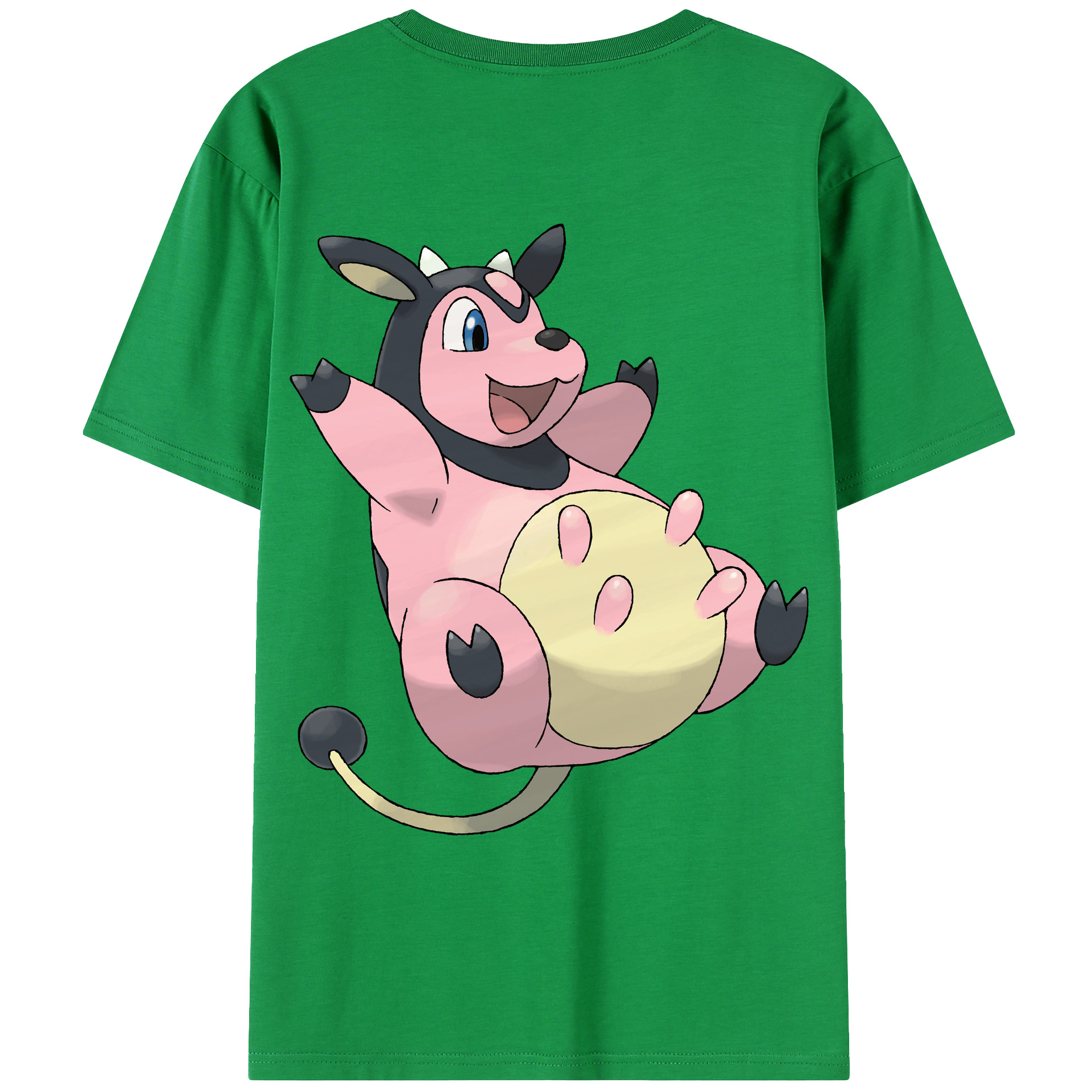 （画像用） ポケットモンスター Pokémon 綿100％ メンズ半袖Tシャツ（バックプリント） 通気性