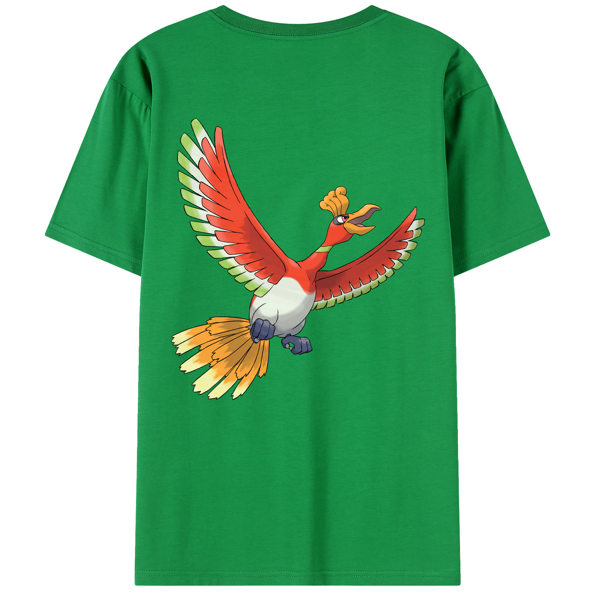 （画像用） ポケットモンスター Pokémon 綿100％ メンズ半袖Tシャツ（バックプリント） 通気性