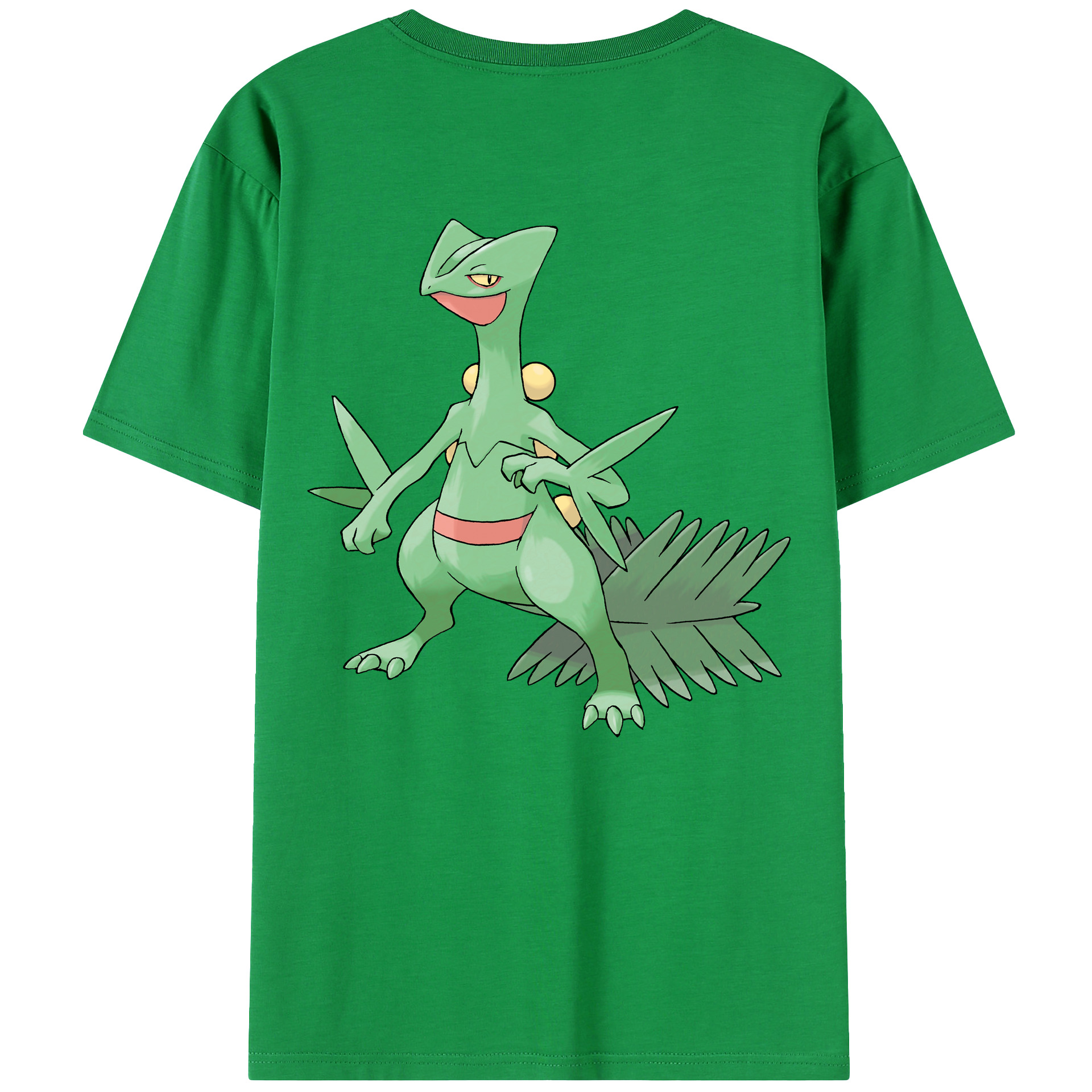 （画像用） ポケットモンスター Pokémon 綿100％ メンズ半袖Tシャツ（バックプリント） 通気性