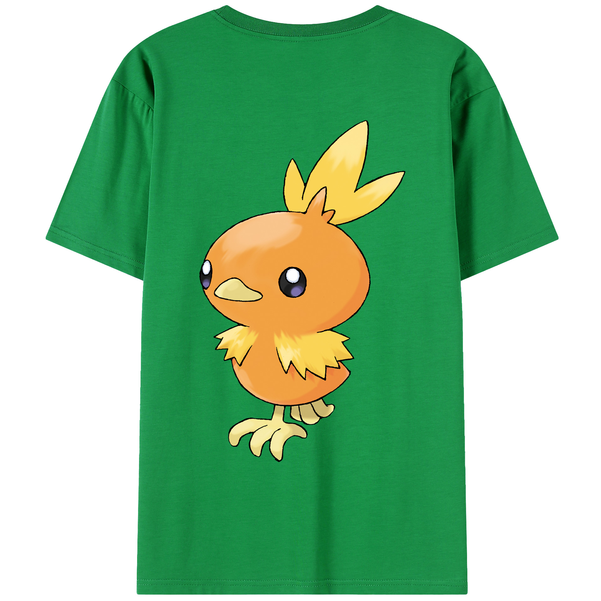 （画像用） ポケットモンスター Pokémon 綿100％ メンズ半袖Tシャツ（バックプリント） 通気性