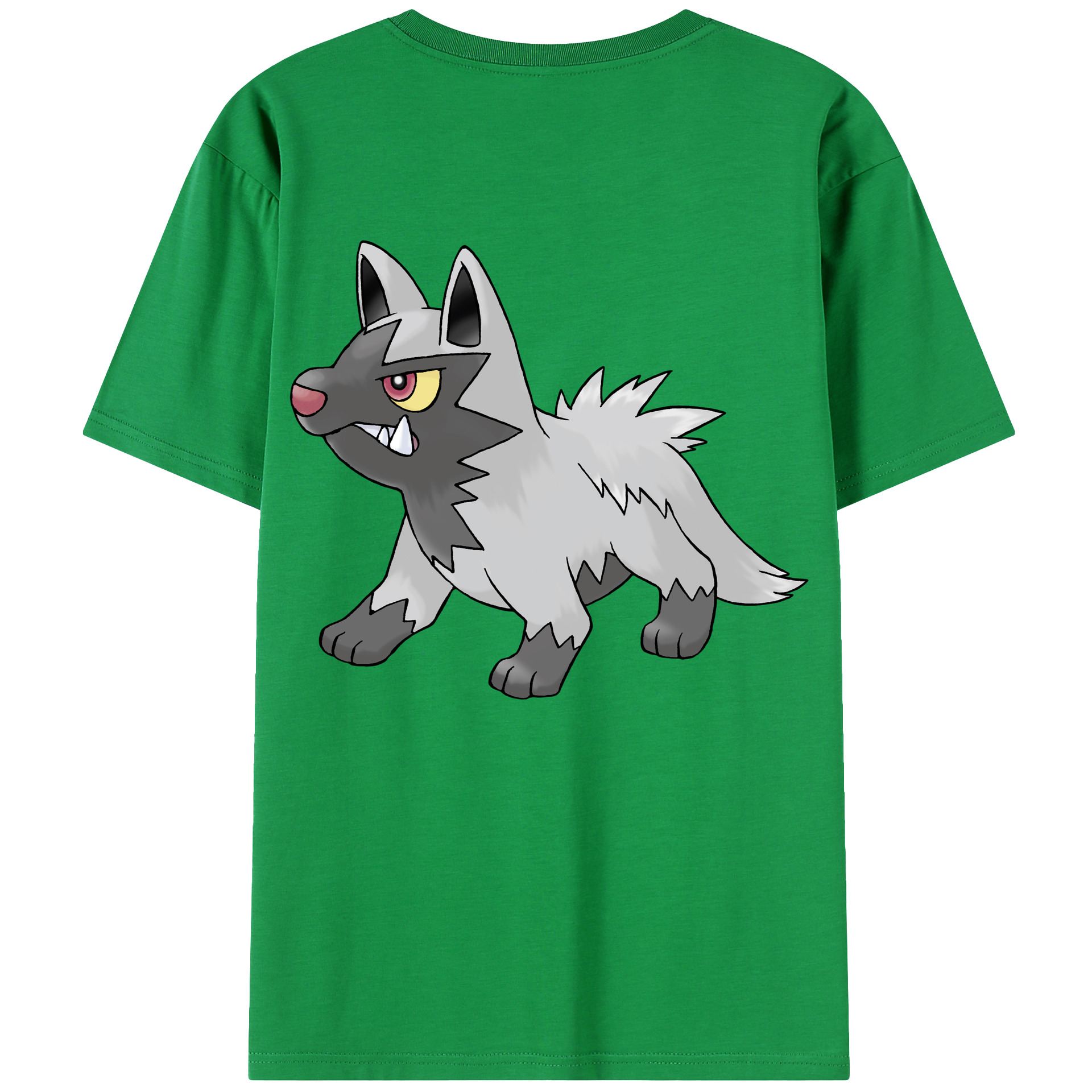 （画像用） ポケットモンスター Pokémon 綿100％ メンズ半袖Tシャツ（バックプリント） 通気性