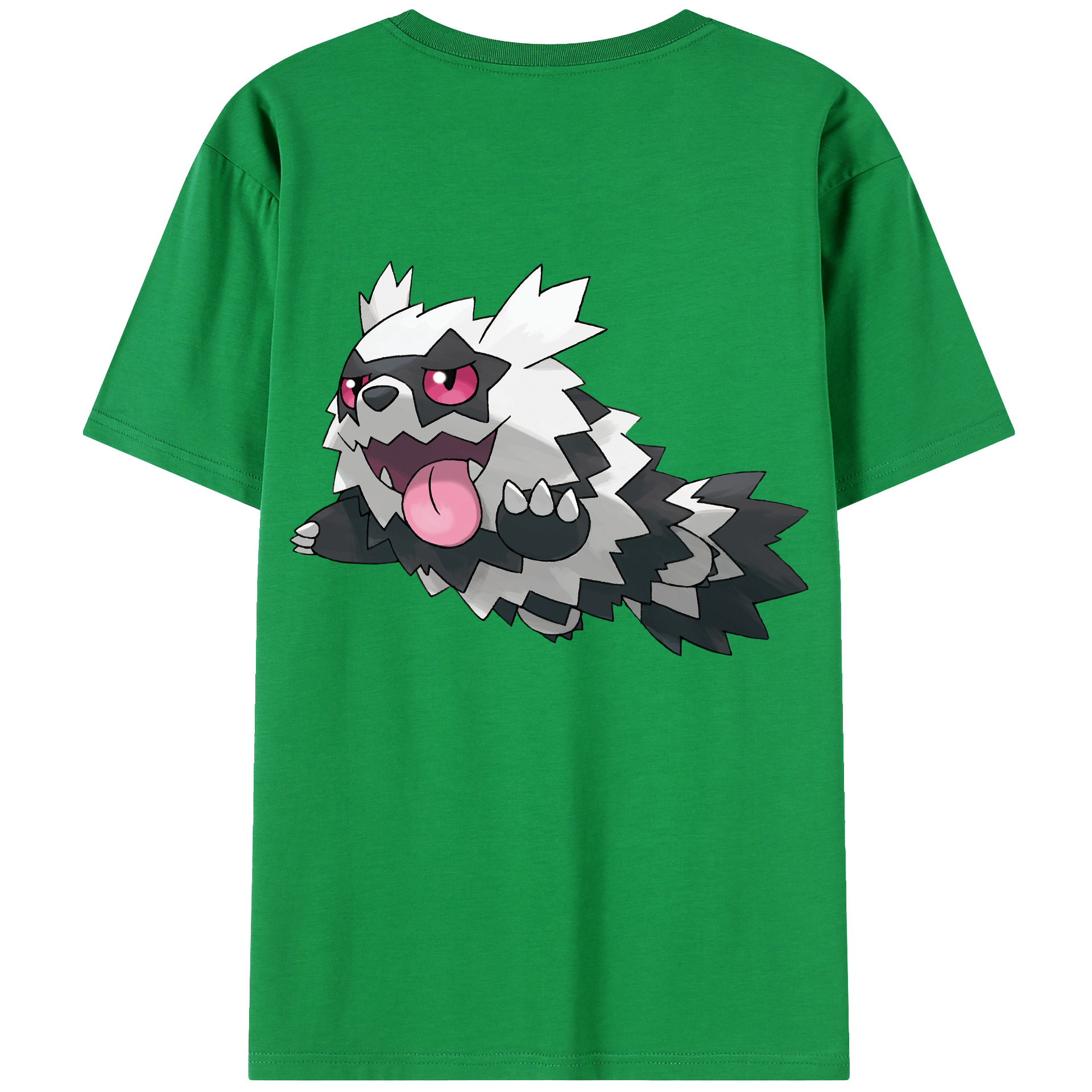 （画像用） ポケットモンスター Pokémon 綿100％ メンズ半袖Tシャツ（バックプリント） 通気性