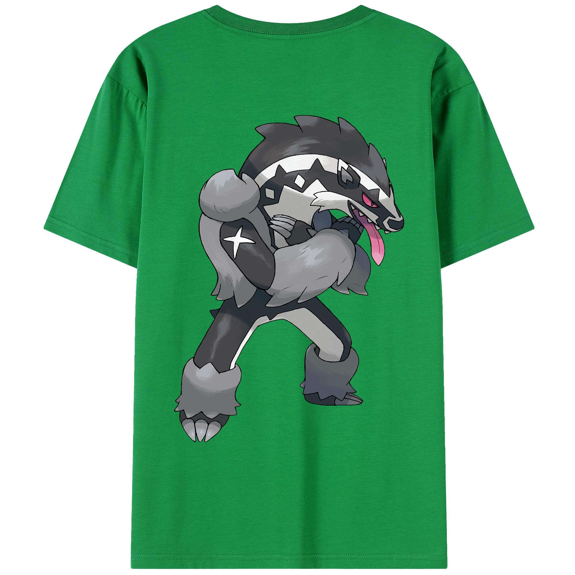 （画像用） ポケットモンスター Pokémon 綿100％ メンズ半袖Tシャツ（バックプリント） 通気性
