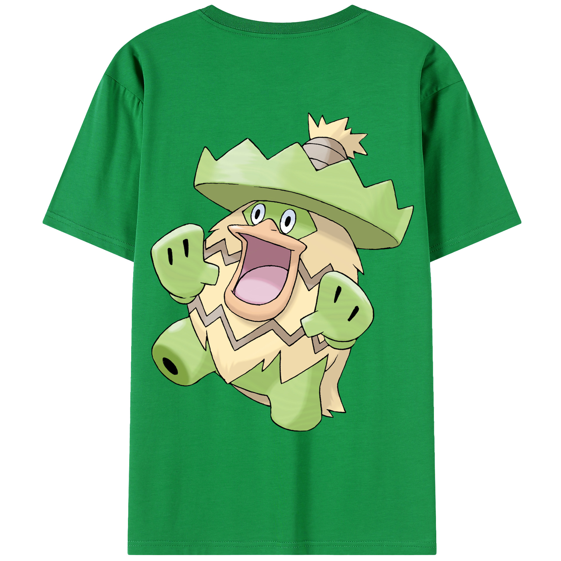 （画像用） ポケットモンスター Pokémon 綿100％ メンズ半袖Tシャツ（バックプリント） 通気性
