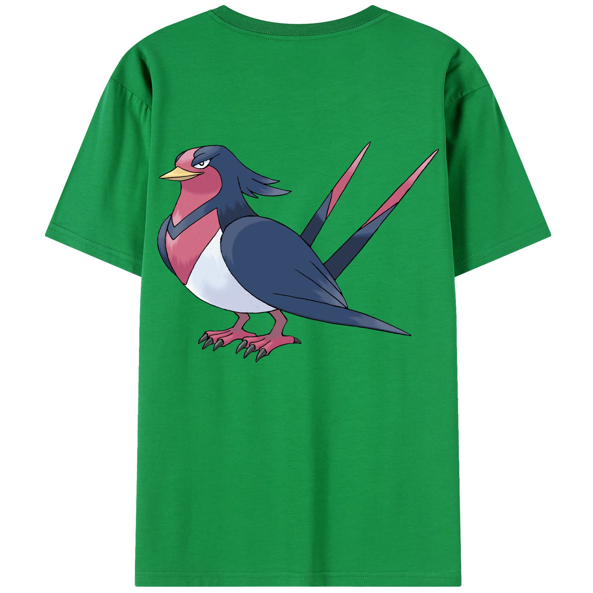 （画像用） ポケットモンスター Pokémon 綿100％ メンズ半袖Tシャツ（バックプリント） 通気性