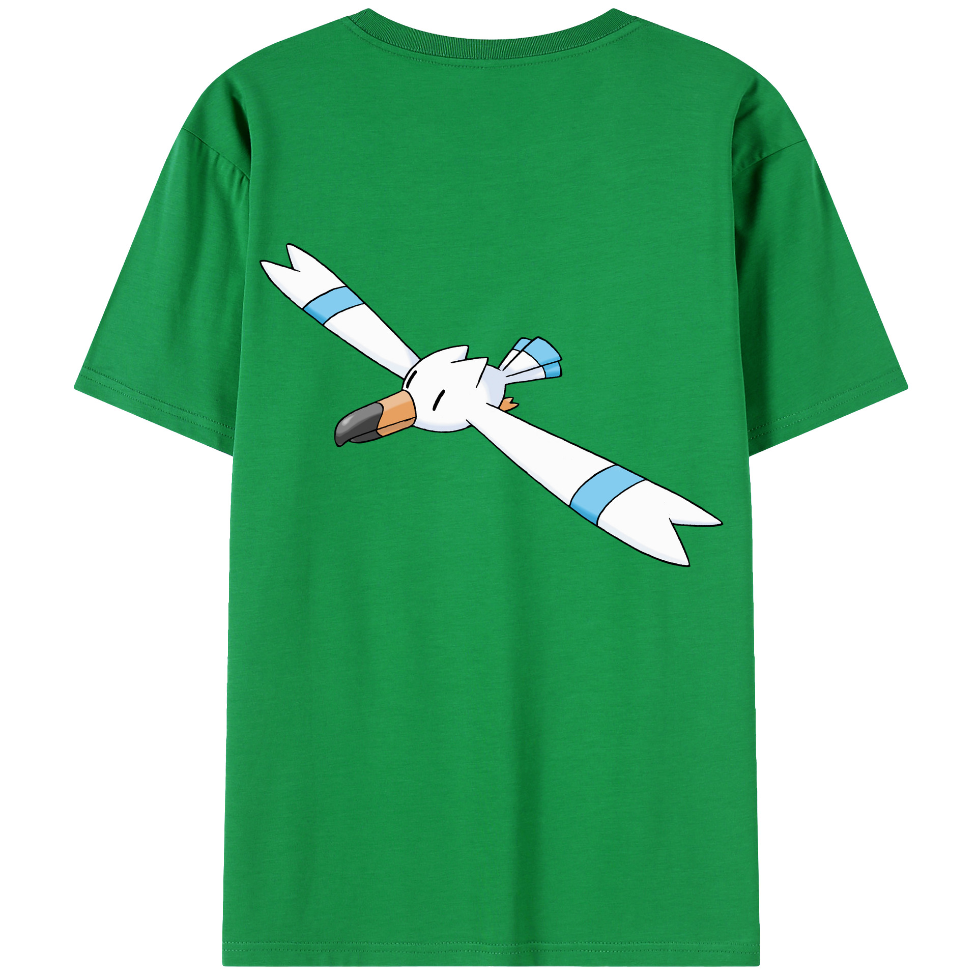 （画像用） ポケットモンスター Pokémon 綿100％ メンズ半袖Tシャツ（バックプリント） 通気性