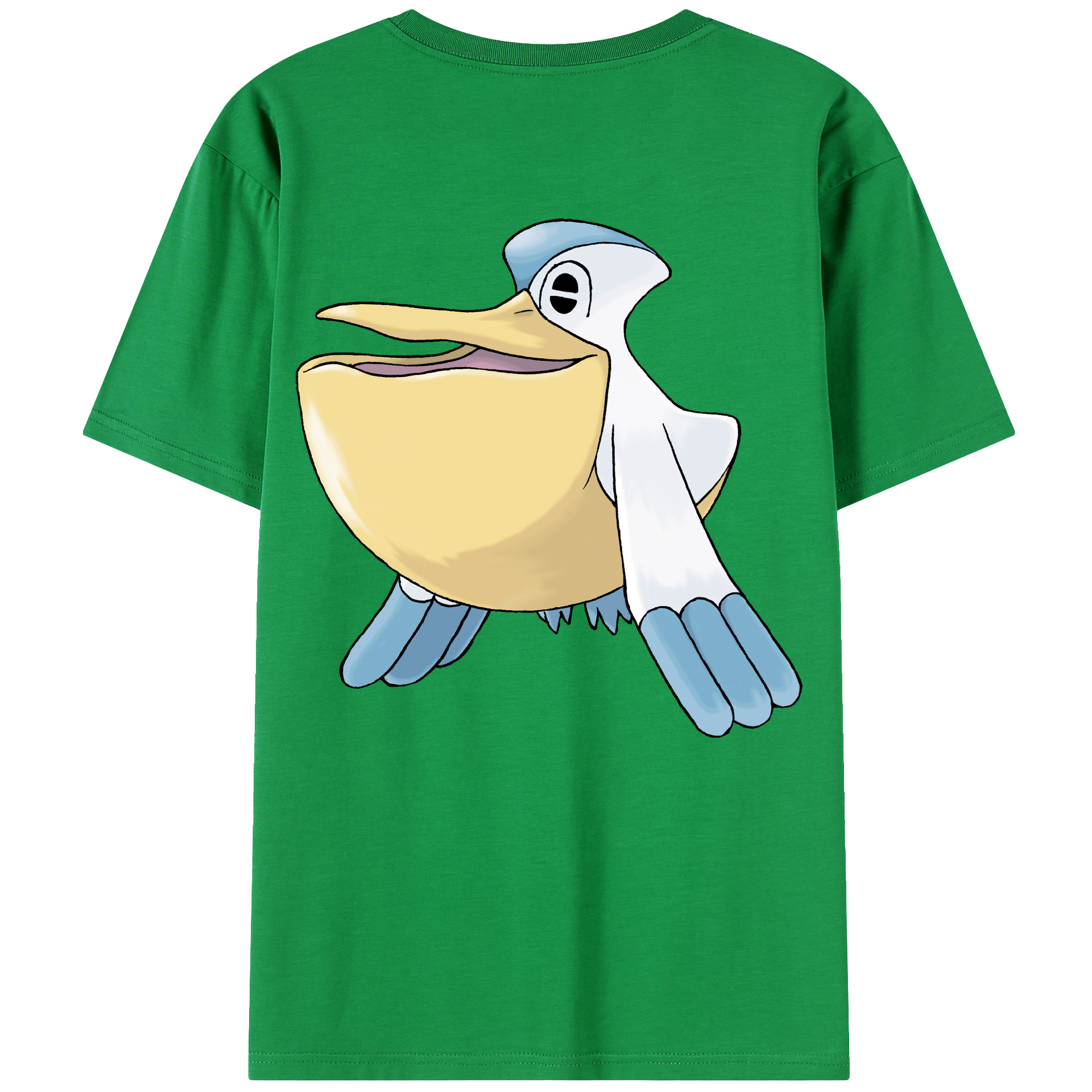 （画像用） ポケットモンスター Pokémon 綿100％ メンズ半袖Tシャツ（バックプリント） 通気性